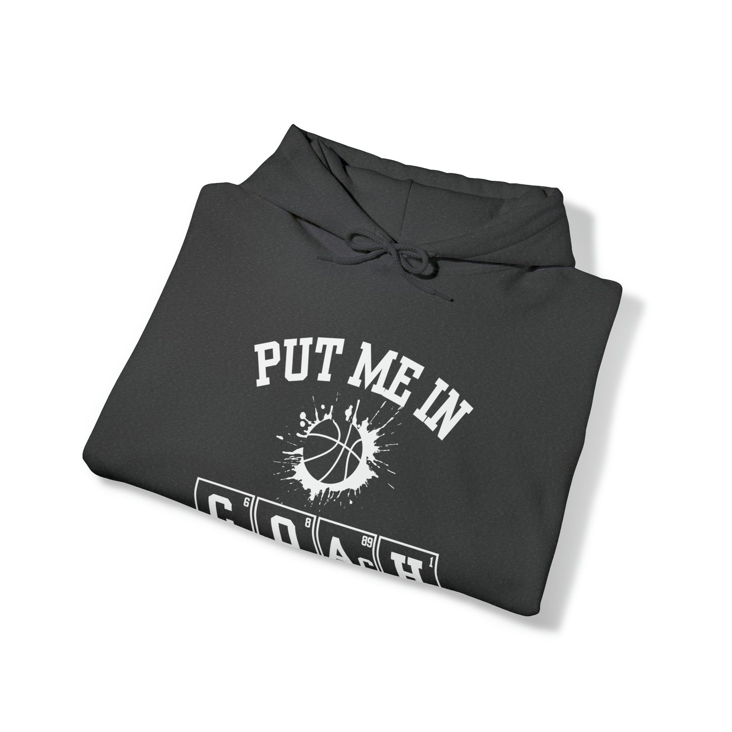 ADULT - Put Me in Coach Hooded Sweatshirt - Basketball Game Day Hoodie