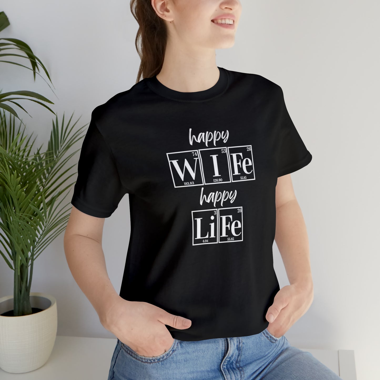 Happy Wife Happy Life Shirt, Marriage Shirt, Marriage shirt, Periodic Table Humor, Science-Themed Tee, Chemistry of Love