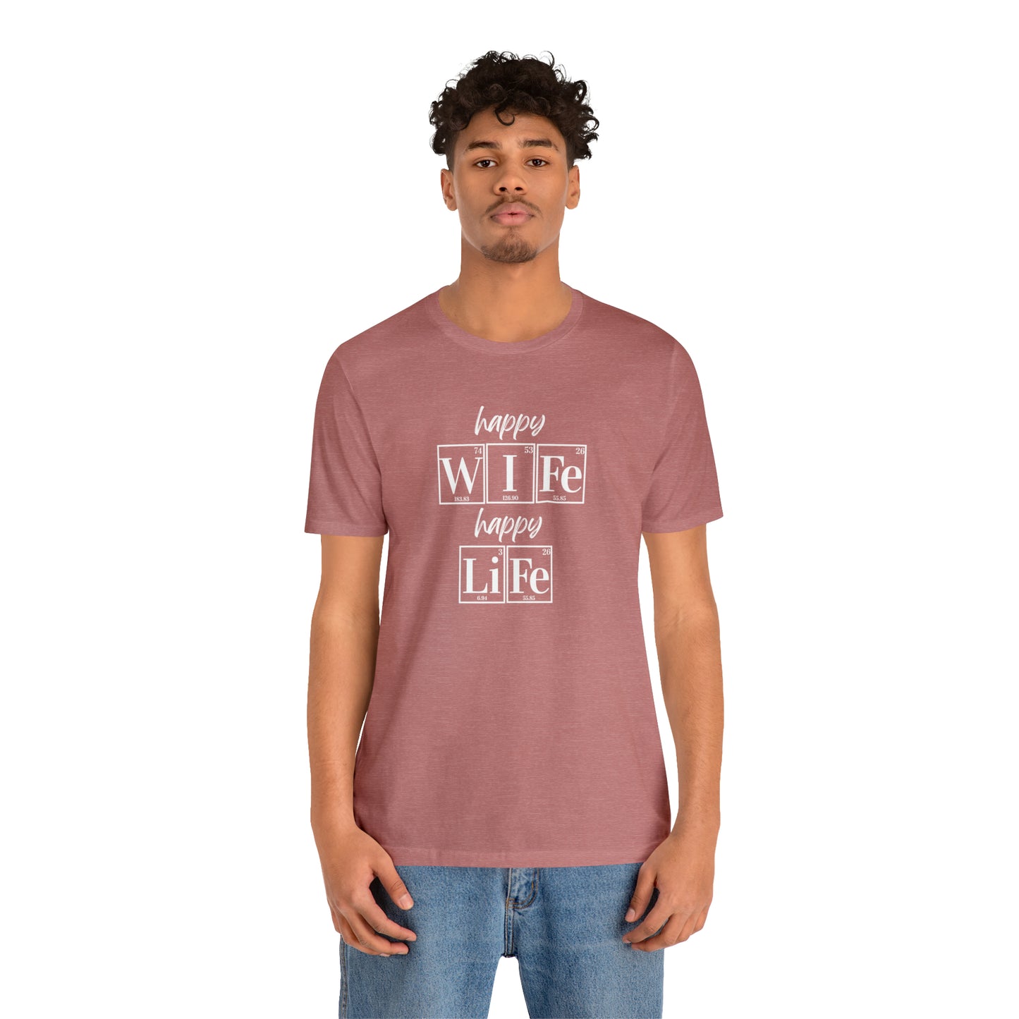 Happy Wife Happy Life Shirt, Marriage Shirt, Marriage shirt, Periodic Table Humor, Science-Themed Tee, Chemistry of Love