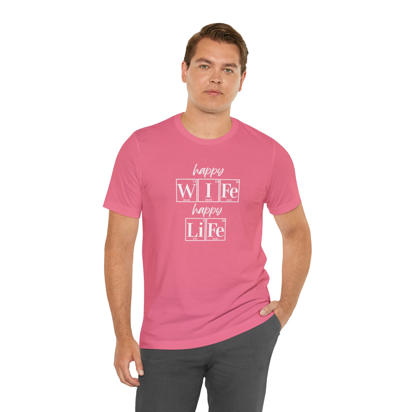 Happy Wife Happy Life Shirt, Marriage Shirt, Marriage shirt, Periodic Table Humor, Science-Themed Tee, Chemistry of Love
