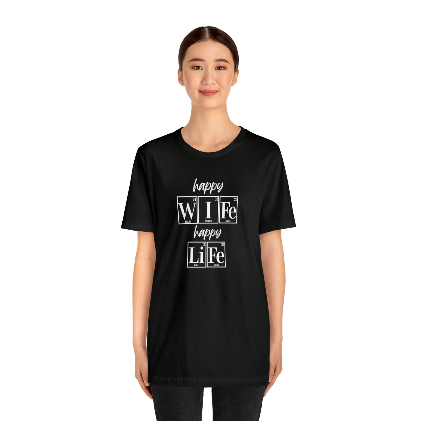 Happy Wife Happy Life Shirt, Marriage Shirt, Marriage shirt, Periodic Table Humor, Science-Themed Tee, Chemistry of Love