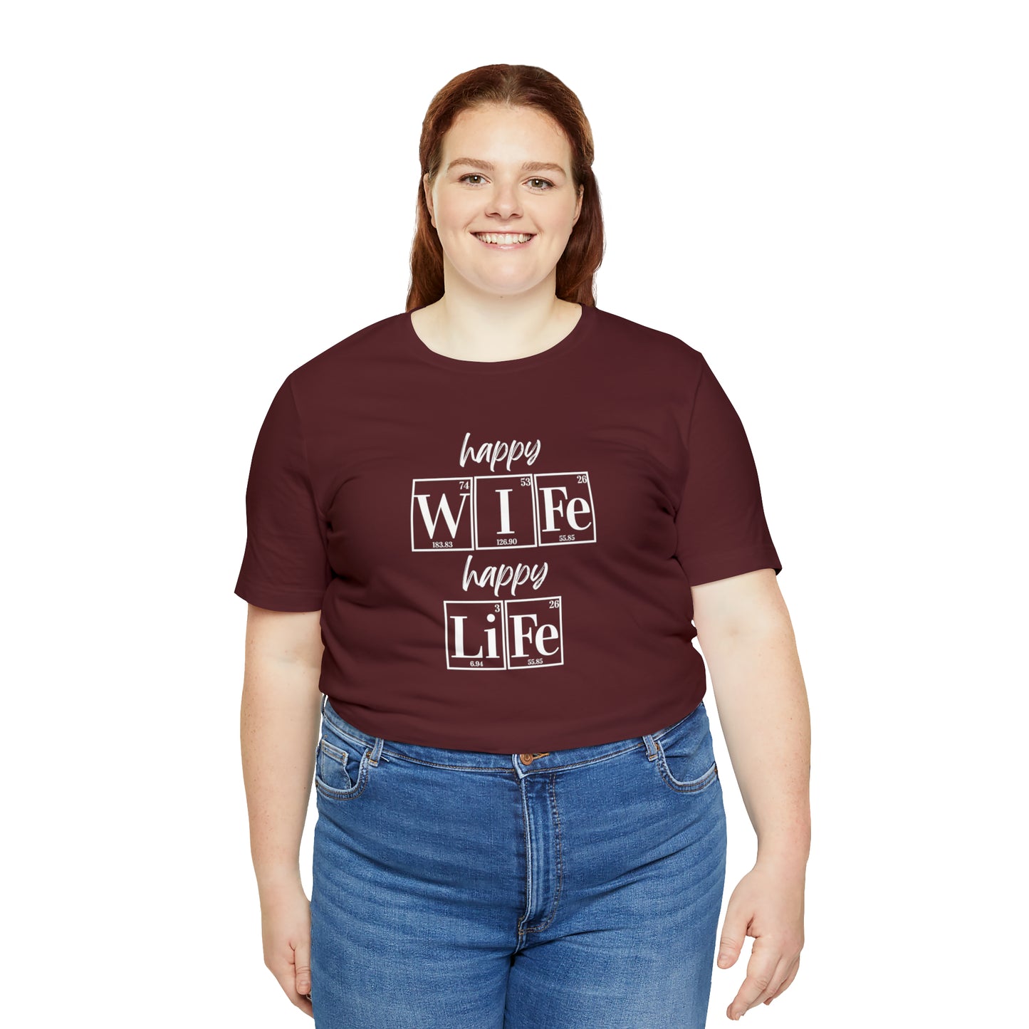 Happy Wife Happy Life Shirt, Marriage Shirt, Marriage shirt, Periodic Table Humor, Science-Themed Tee, Chemistry of Love