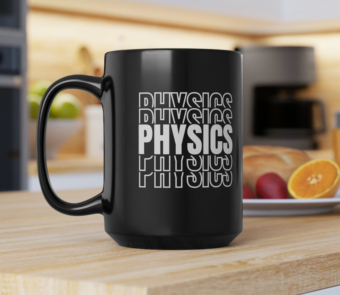 15oz - Physics Science Mug - Black