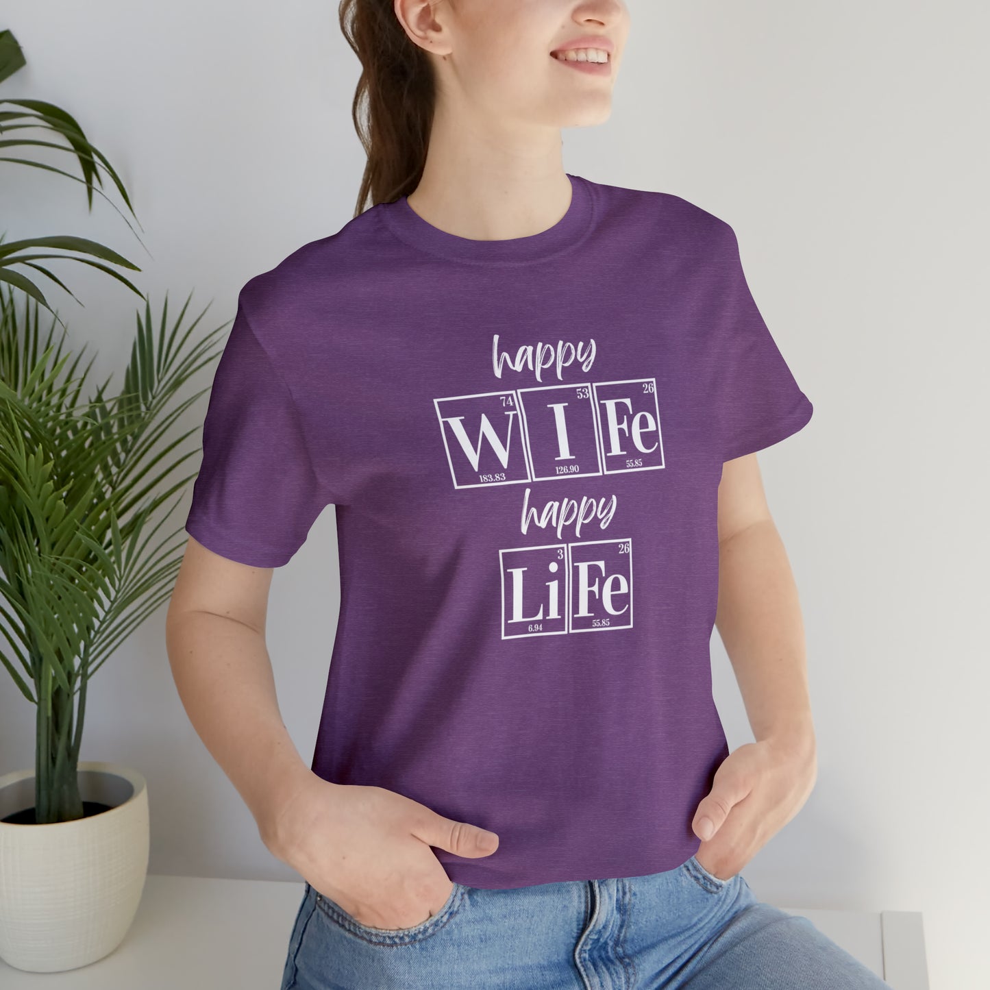Happy Wife Happy Life Shirt, Marriage Shirt, Marriage shirt, Periodic Table Humor, Science-Themed Tee, Chemistry of Love