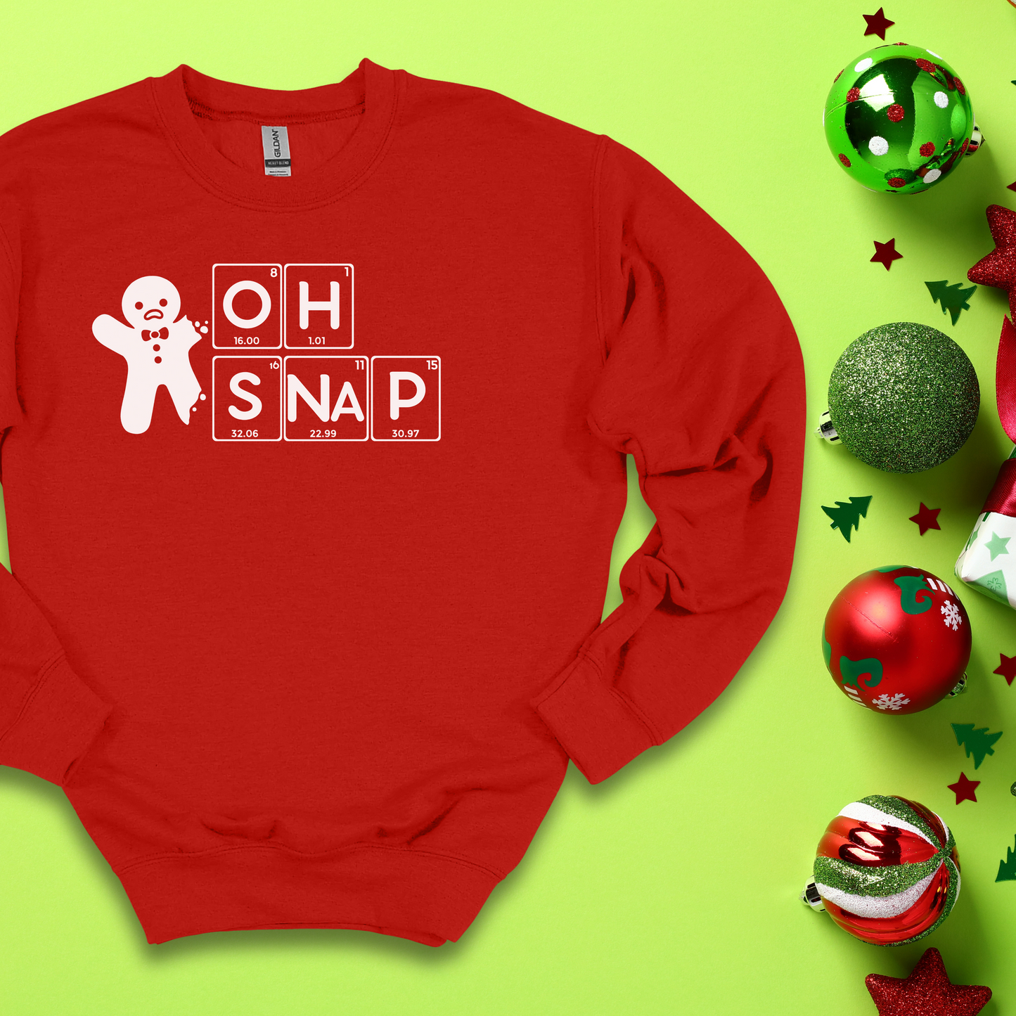Oh Snap Gingerbread Crewneck Sweatshirt, Christmas Crewneck Sweatshirt, Christmas Sweathirt, Holiday Sweatshirt