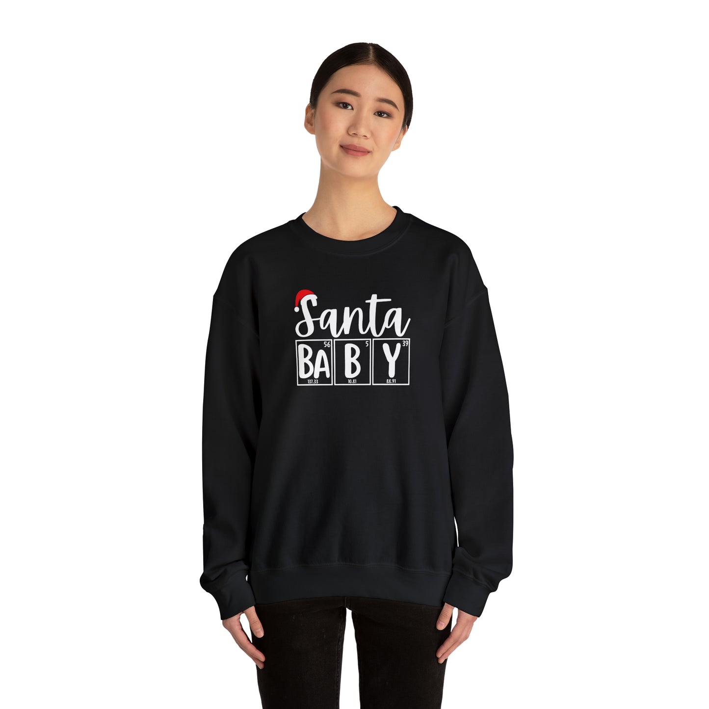 Santa Baby Chemistry Crewneck Sweatshirt, Christmas Holiday Sweater, Periodic Table, Scientist Gift, Science Teacher Gift, Breaking Bad