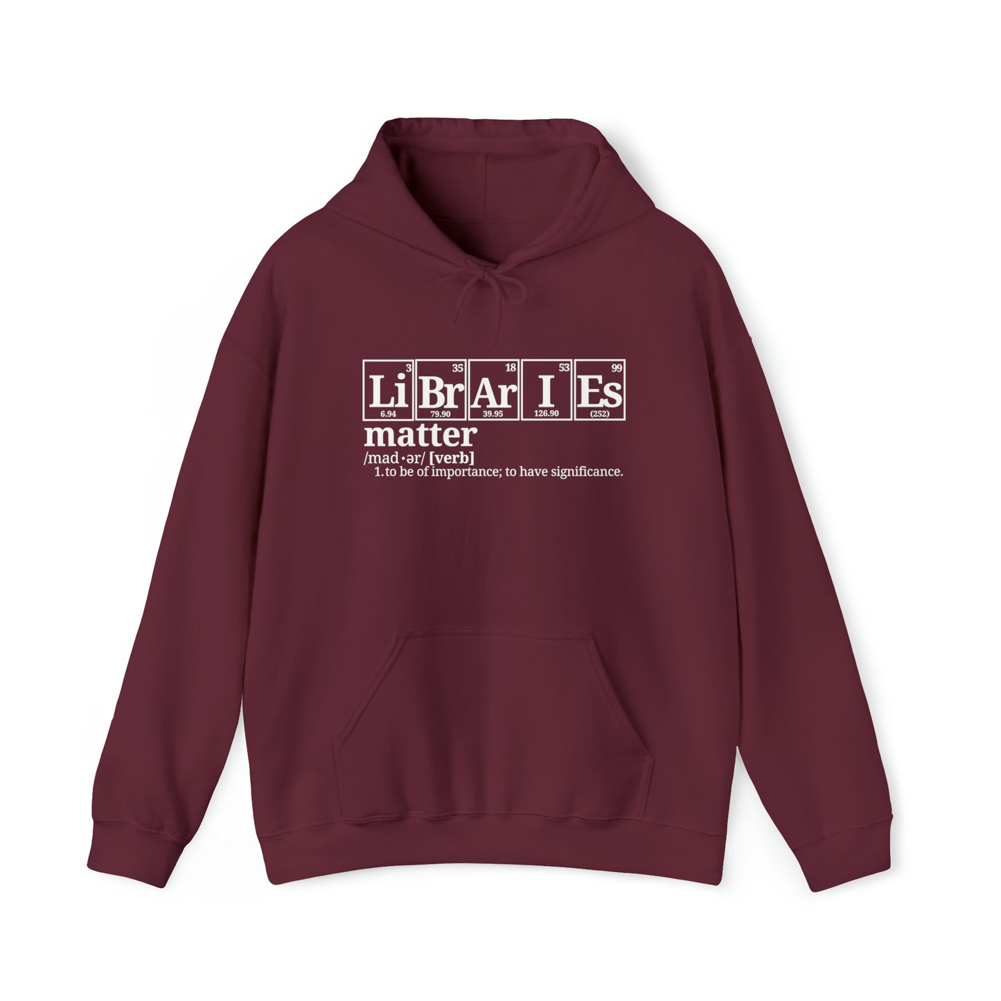 Libraries Matter Hooded Sweatshirt, Libraries Matter Hoodie, Librarian Hoodie, Librarian Sweatshirt