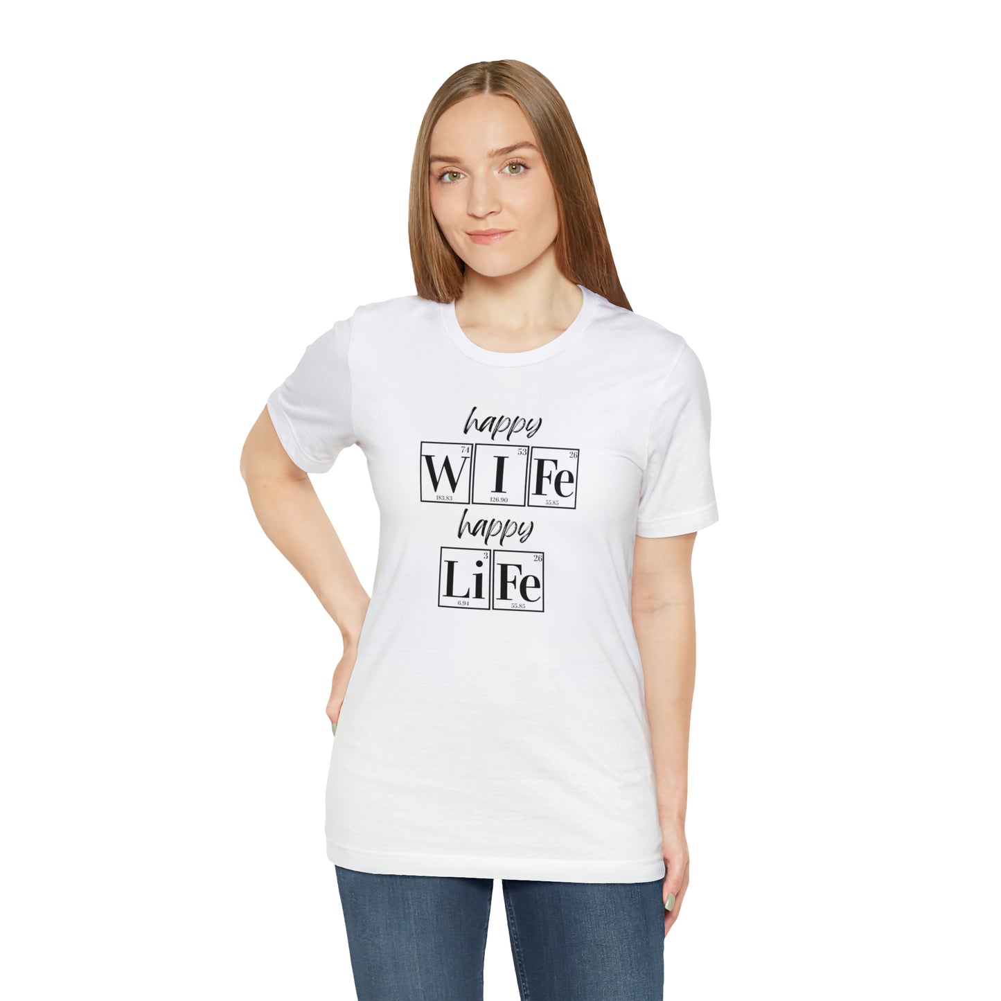 Happy Wife Happy Life Shirt, Marriage Shirt, Marriage shirt, Periodic Table Humor, Science-Themed Tee, Chemistry of Love