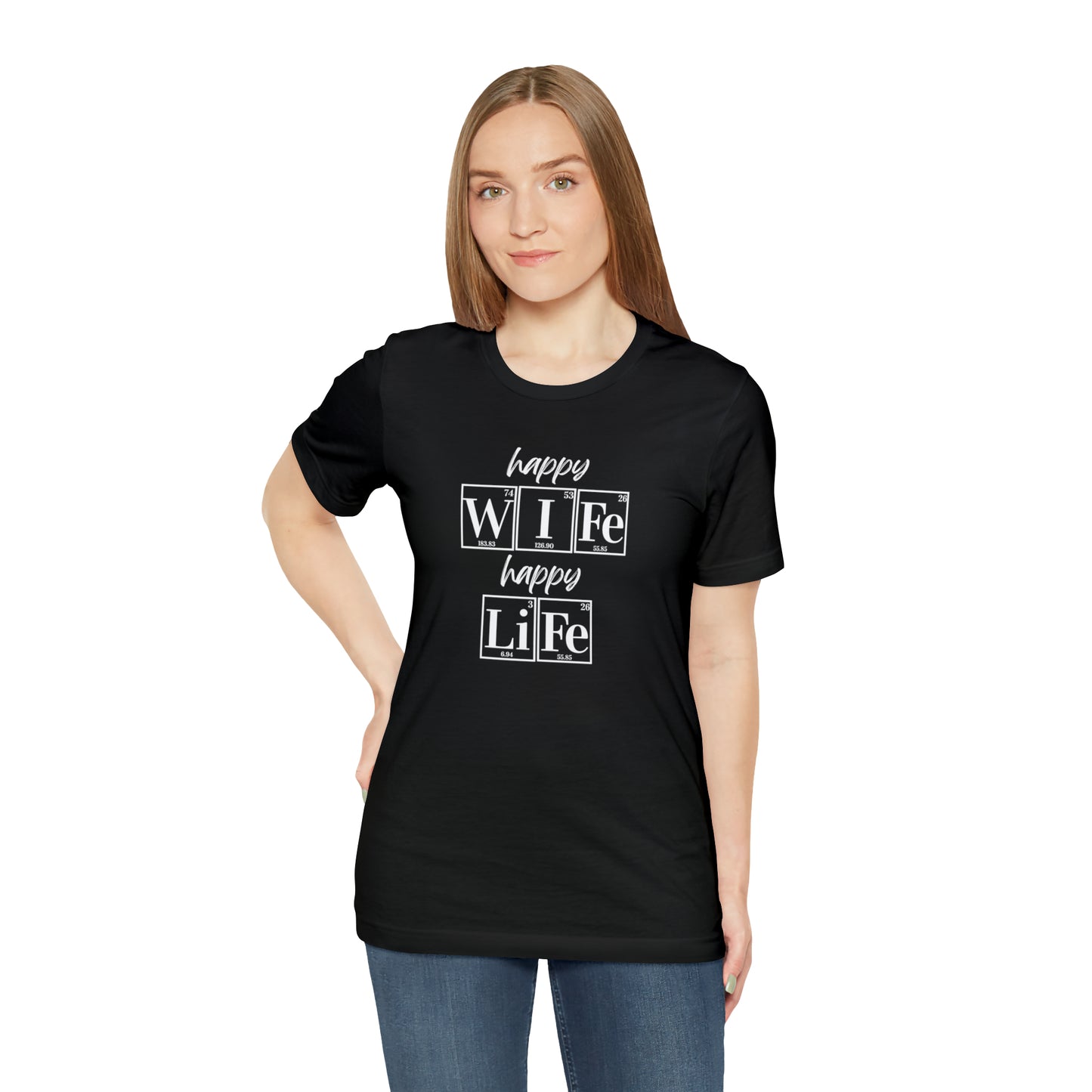 Happy Wife Happy Life Shirt, Marriage Shirt, Marriage shirt, Periodic Table Humor, Science-Themed Tee, Chemistry of Love