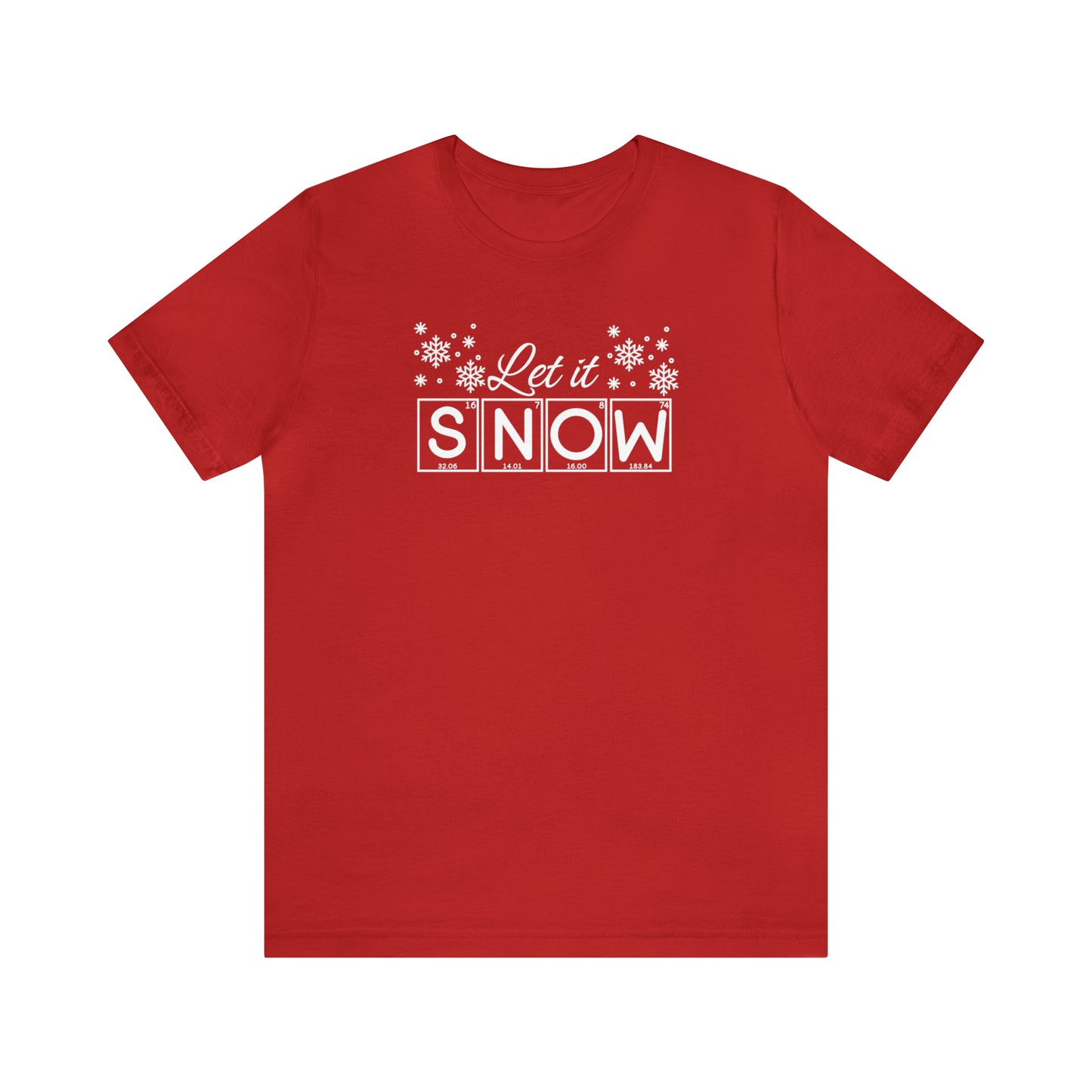 Let it Snow Science Christmas Shirt, Christmas T-Shirt, Holiday T-Shirt, Science Holiday Shirt
