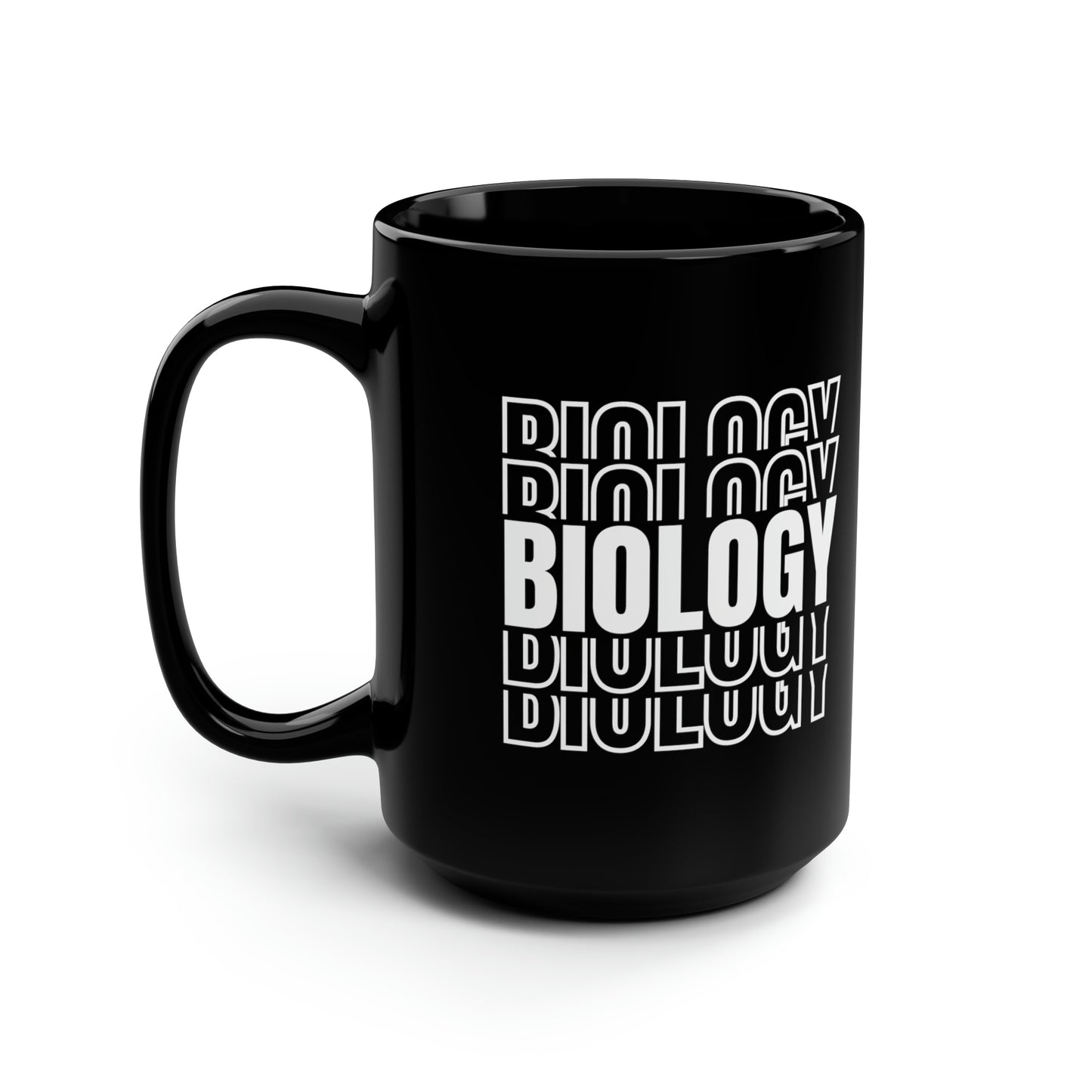 15oz - Biology Science Mug - Black
