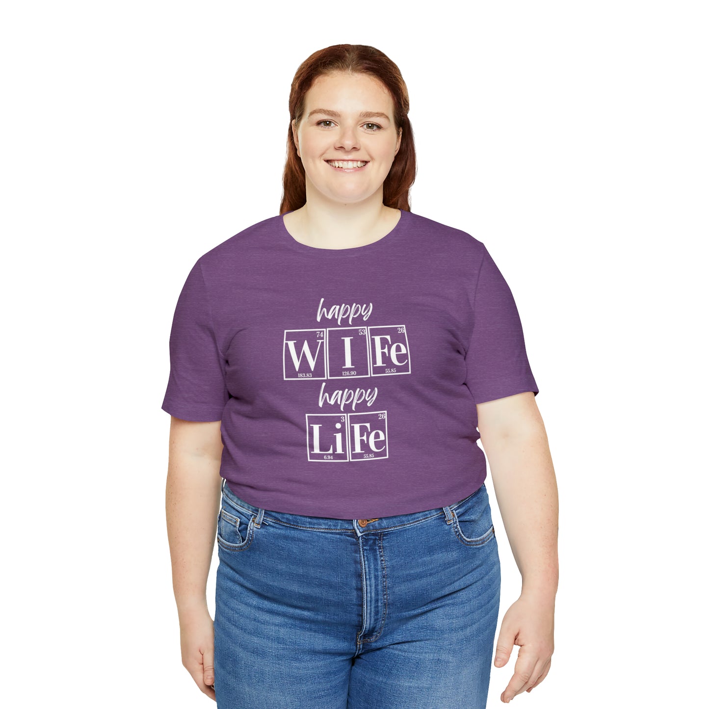 Happy Wife Happy Life Shirt, Marriage Shirt, Marriage shirt, Periodic Table Humor, Science-Themed Tee, Chemistry of Love