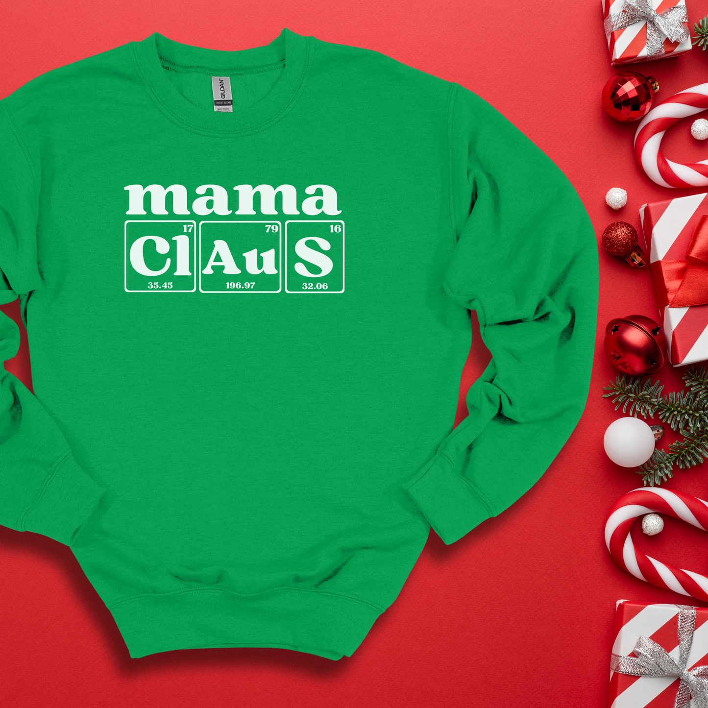 Mama Claus Crewneck Sweatshirt, Christmas Crewneck Sweatshirt, Christmas Sweathirt, Holiday Sweatshirt
