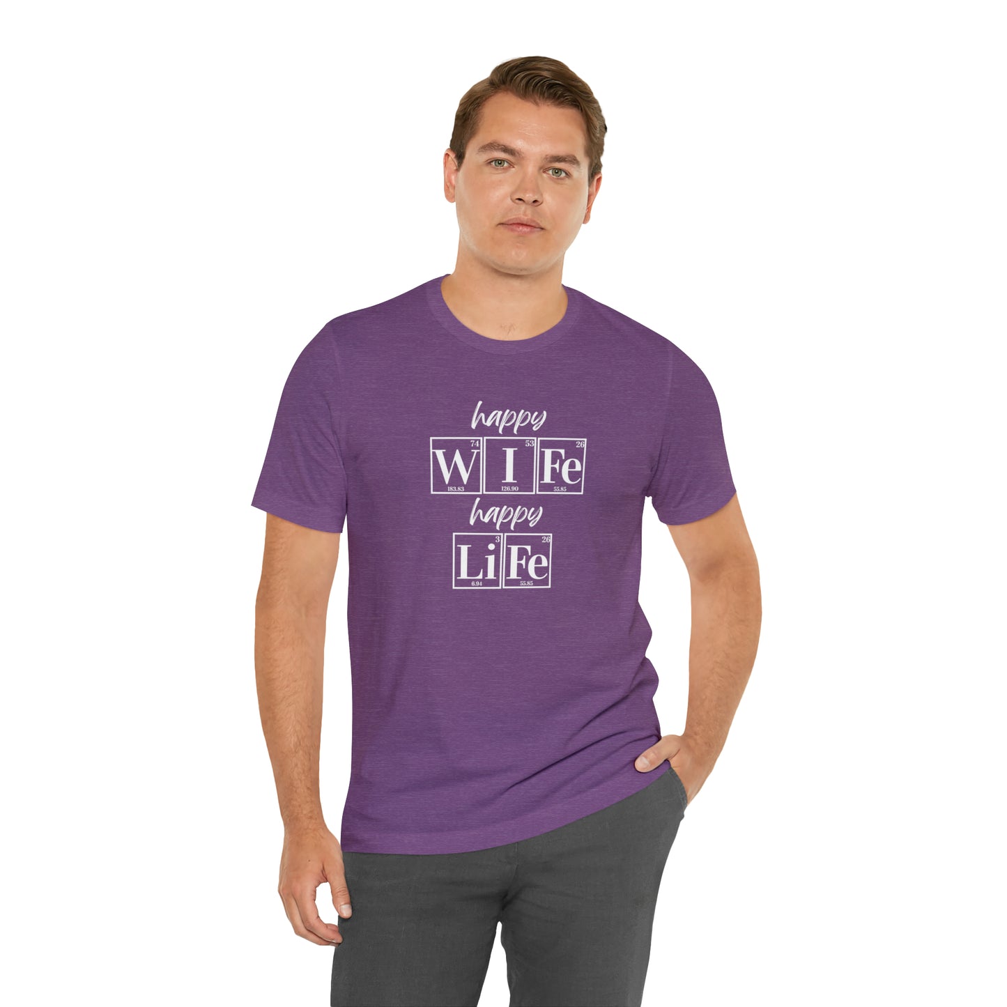 Happy Wife Happy Life Shirt, Marriage Shirt, Marriage shirt, Periodic Table Humor, Science-Themed Tee, Chemistry of Love