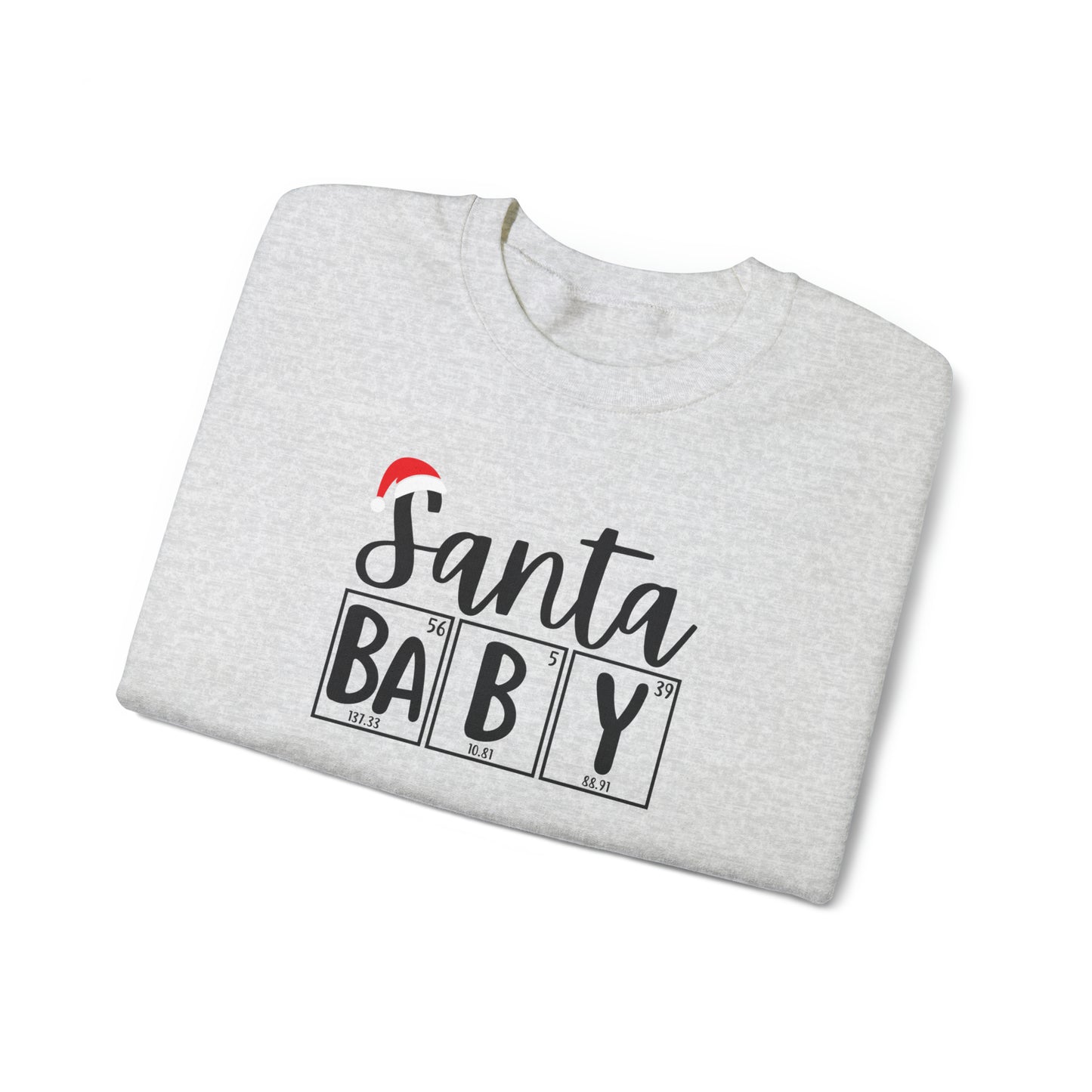 Santa Baby Chemistry Crewneck Sweatshirt, Christmas Holiday Sweater, Periodic Table, Scientist Gift, Science Teacher Gift, Breaking Bad