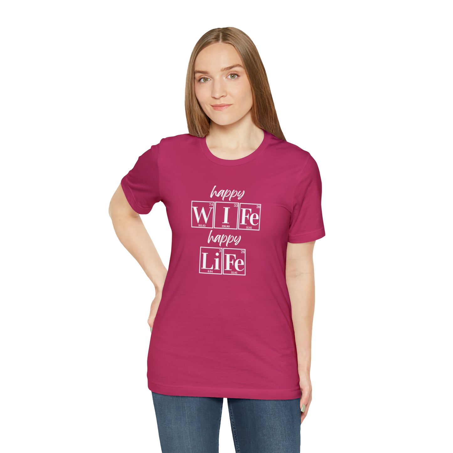 Happy Wife Happy Life Shirt, Marriage Shirt, Marriage shirt, Periodic Table Humor, Science-Themed Tee, Chemistry of Love