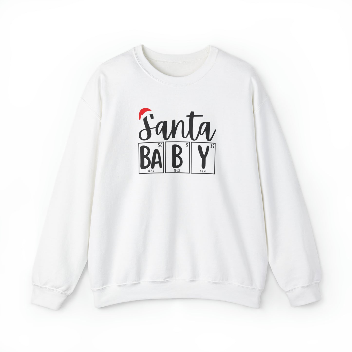 Santa Baby Chemistry Crewneck Sweatshirt, Christmas Holiday Sweater, Periodic Table, Scientist Gift, Science Teacher Gift, Breaking Bad