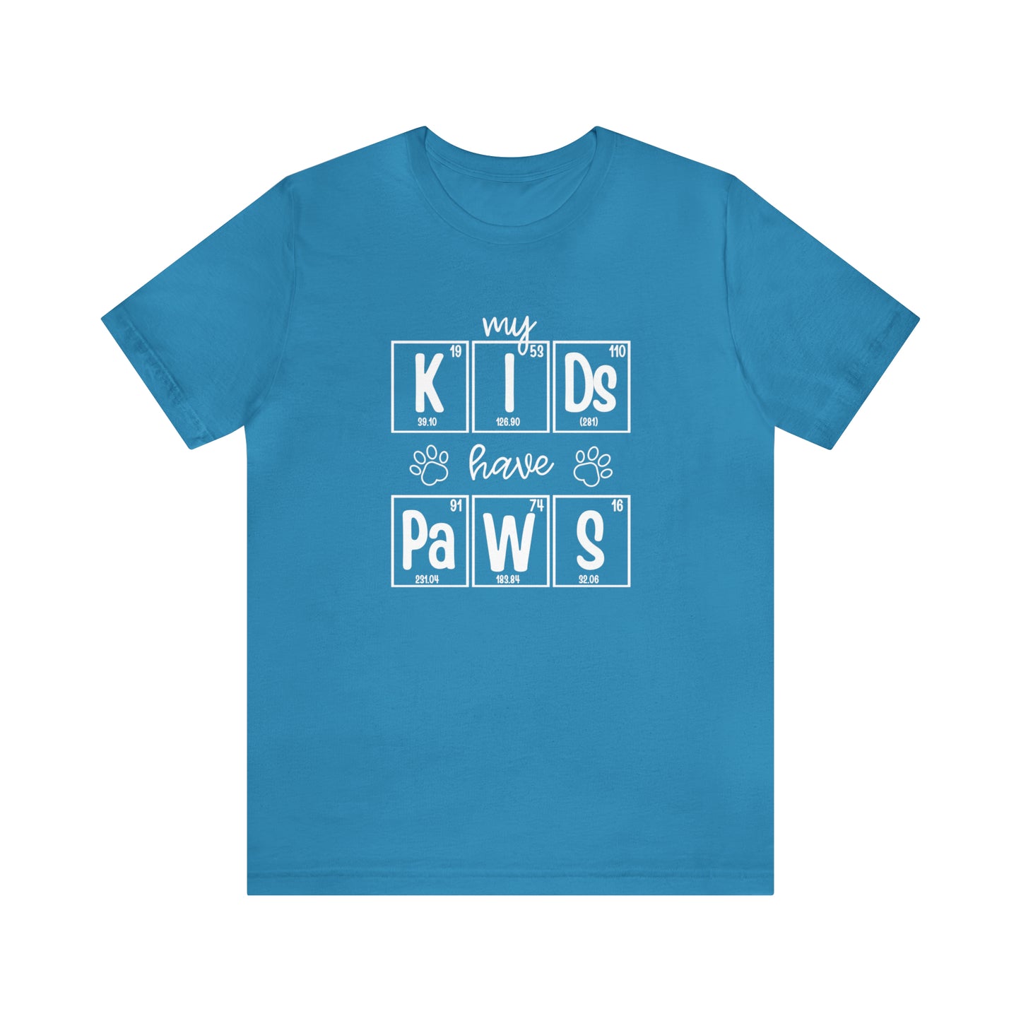 My Kids Have Paws Pet Parent Science T-Shirt