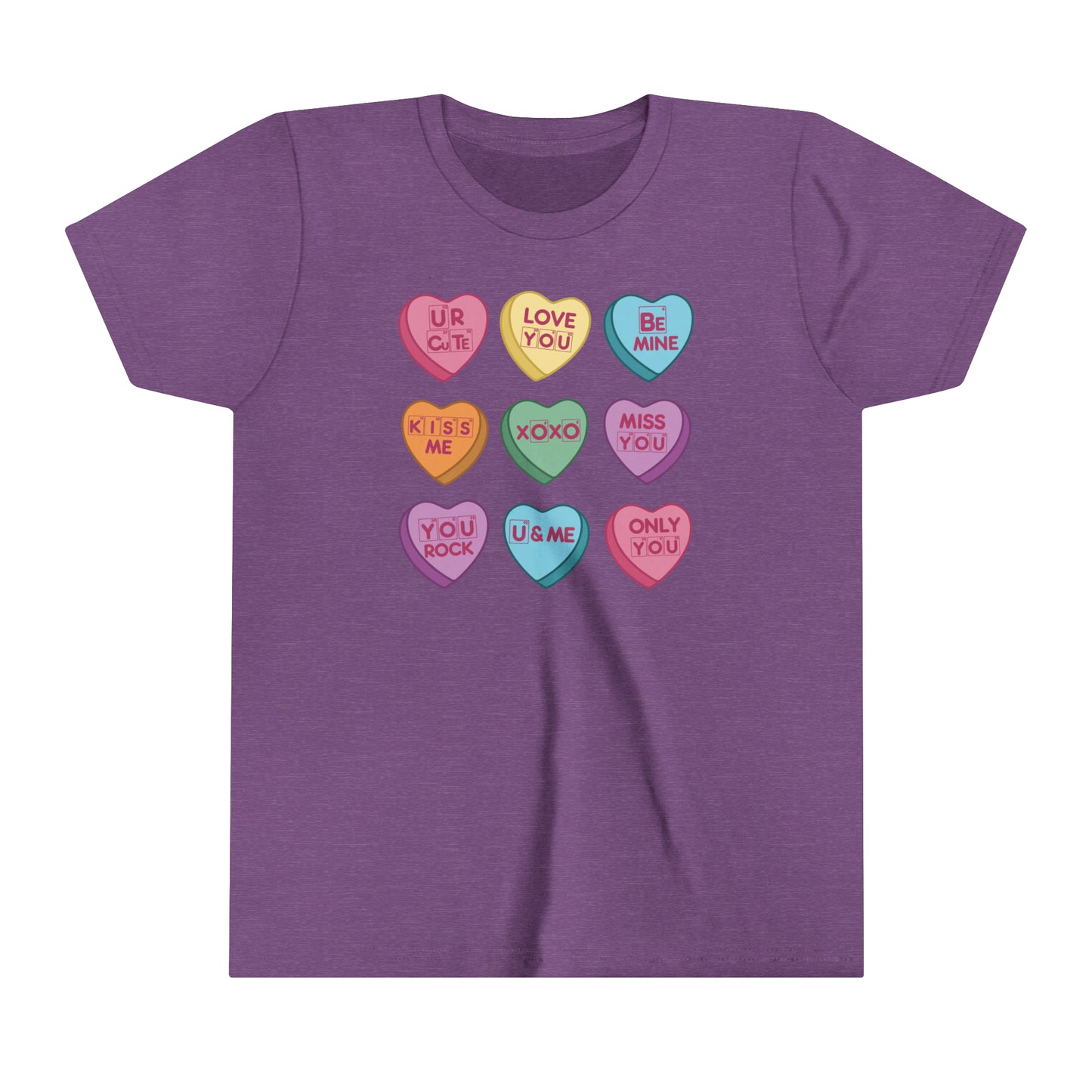 Kid Science Valentine Candy Hearts T-Shirt, Be Mine Shirt, Conversation Hearts, Gift for Girls, Periodic Table, Breaking Bad, XOXO Shirt