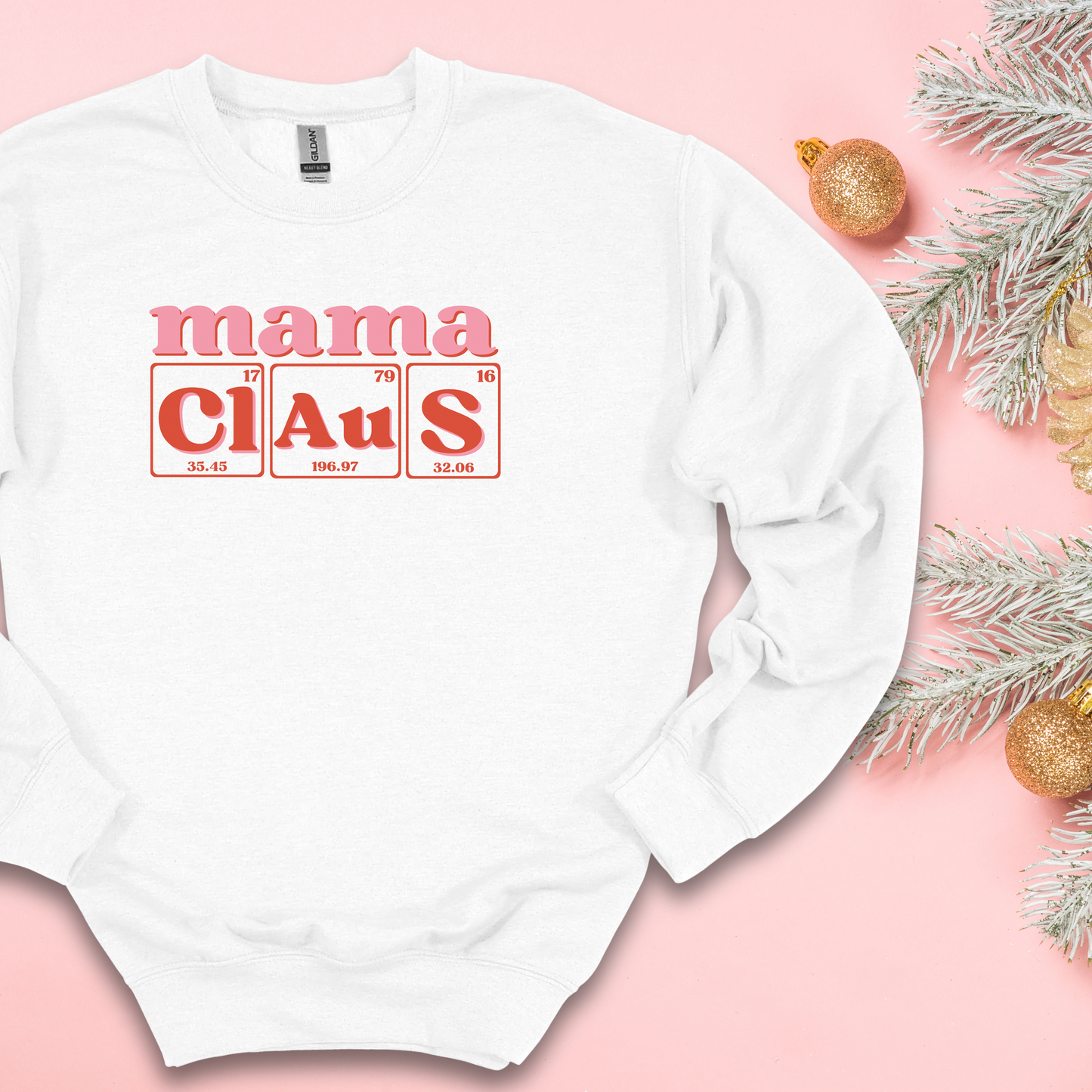 Mama Claus Crewneck Sweatshirt, Christmas Crewneck Sweatshirt, Christmas Sweathirt, Holiday Sweatshirt