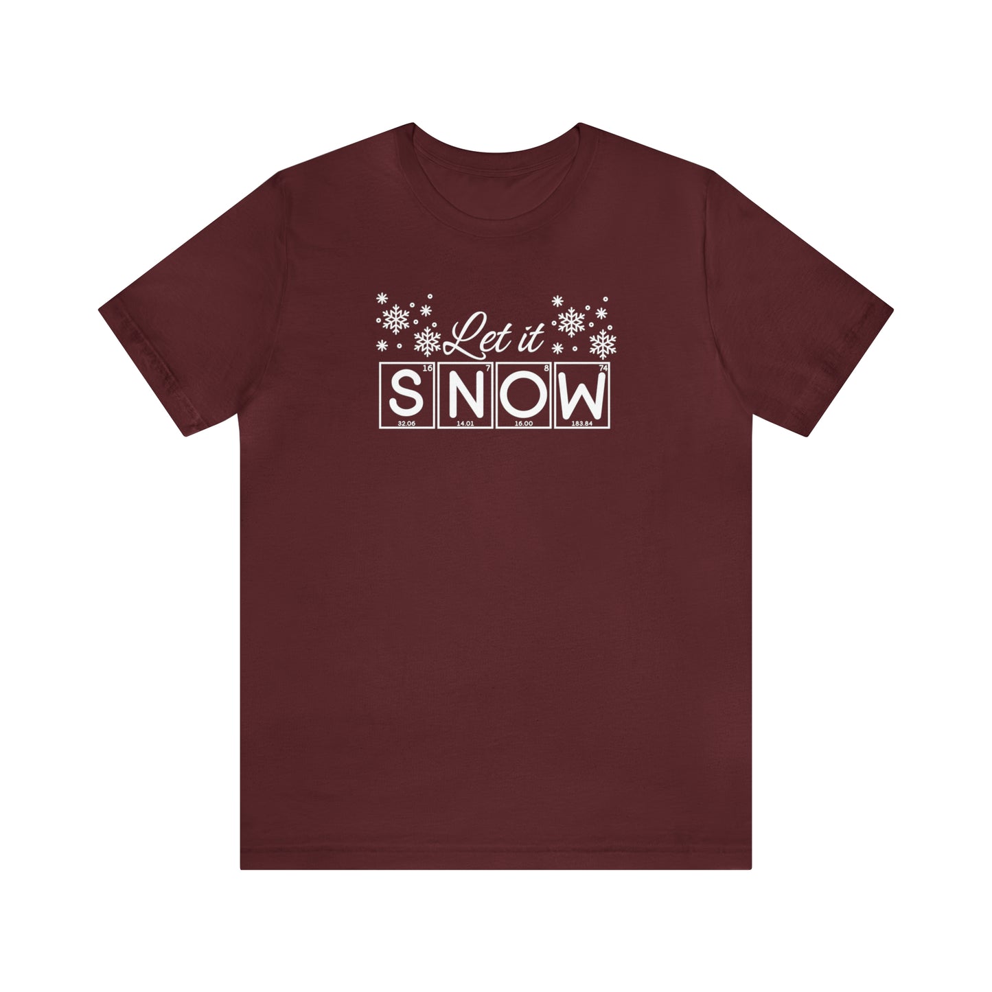 Let it Snow Science Christmas Shirt, Christmas T-Shirt, Holiday T-Shirt, Science Holiday Shirt