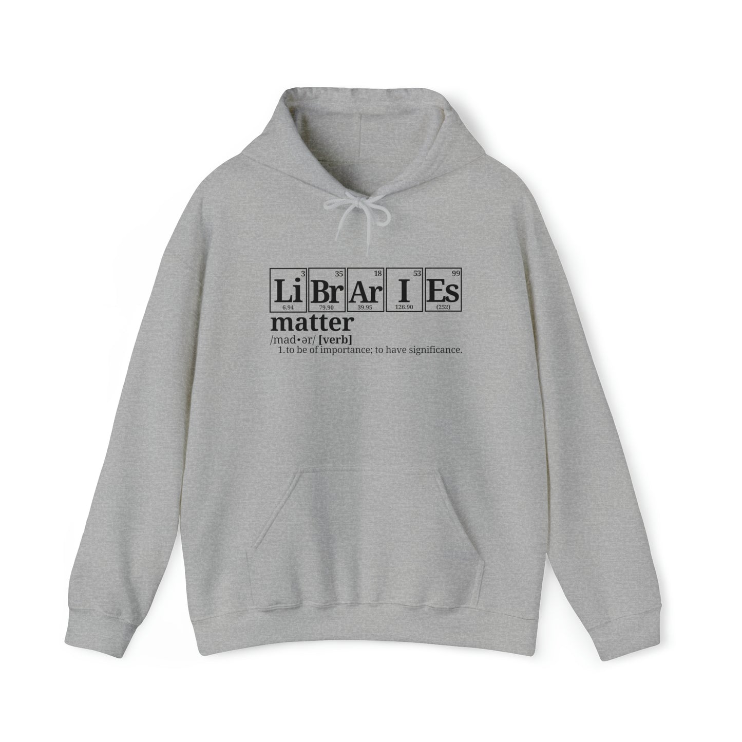 Libraries Matter Hooded Sweatshirt, Libraries Matter Hoodie, Librarian Hoodie, Librarian Sweatshirt