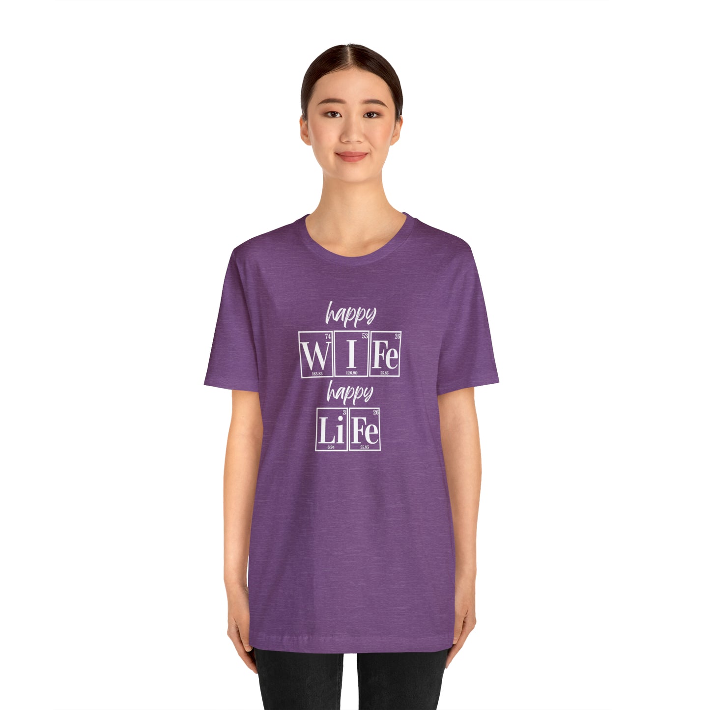 Happy Wife Happy Life Shirt, Marriage Shirt, Marriage shirt, Periodic Table Humor, Science-Themed Tee, Chemistry of Love