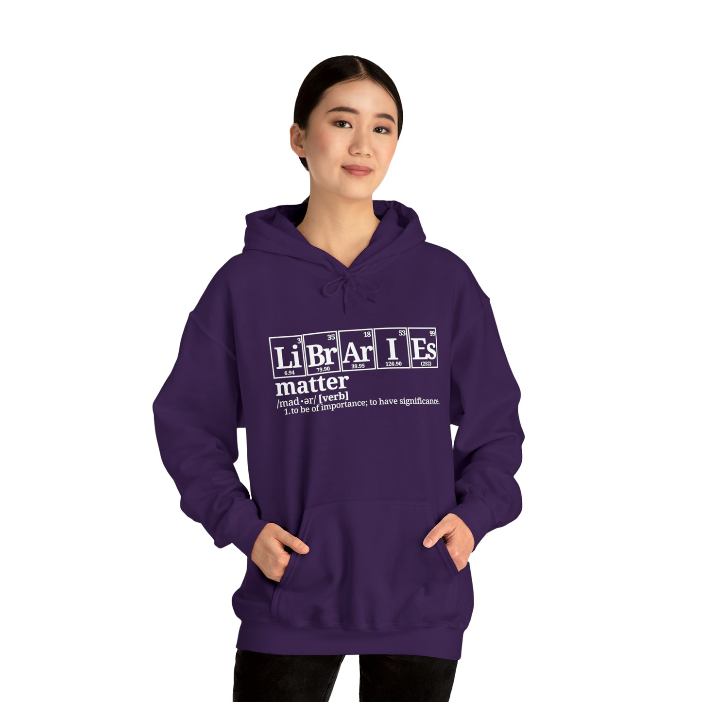 Libraries Matter Hooded Sweatshirt, Libraries Matter Hoodie, Librarian Hoodie, Librarian Sweatshirt