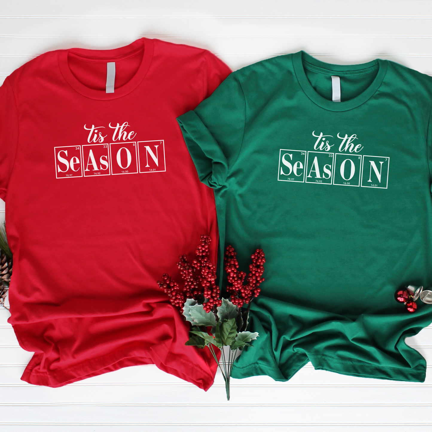Tis the Season Science Christmas Shirt, Christmas T-Shirt, Holiday T-Shirt, Science Holiday Shirt