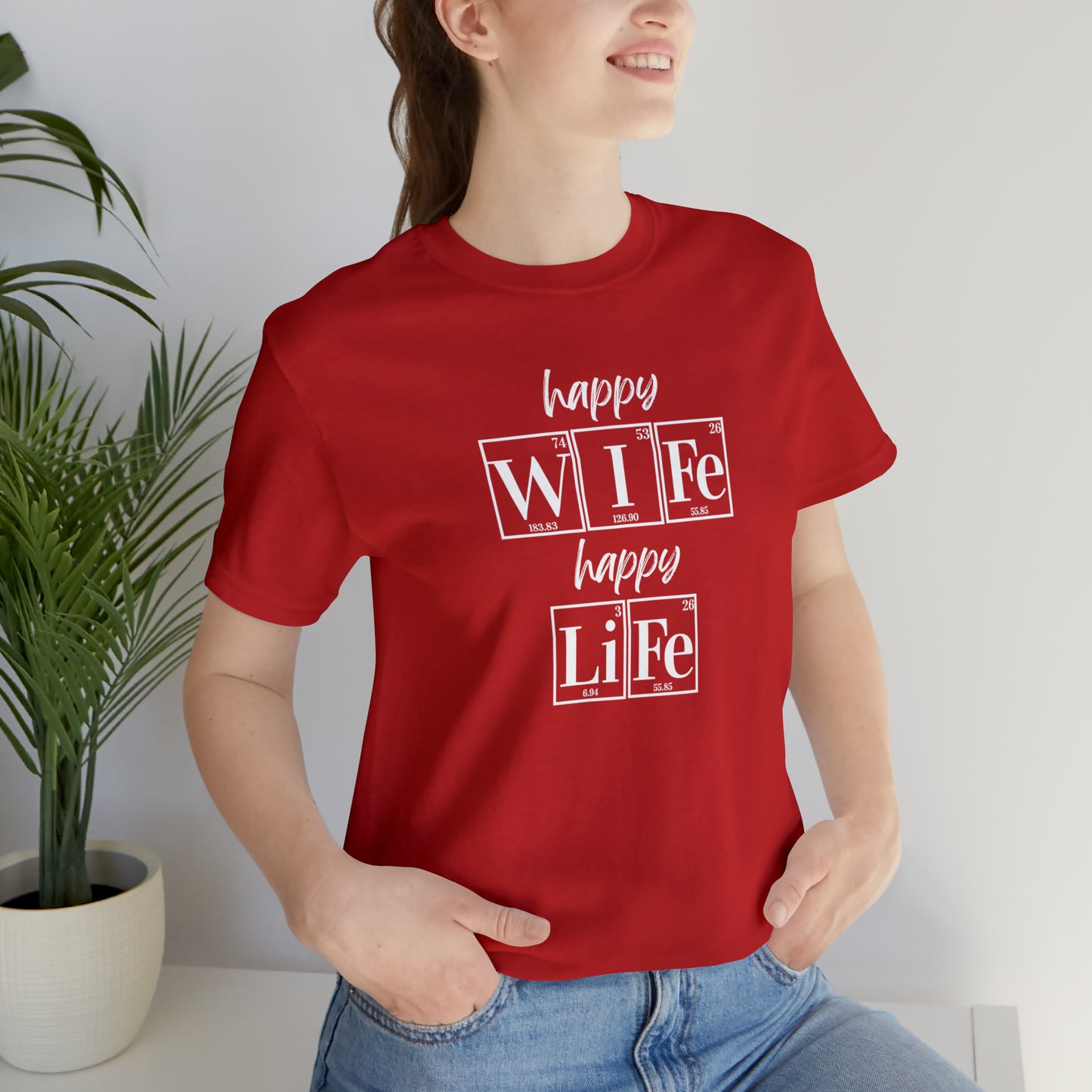 Happy Wife Happy Life Shirt, Marriage Shirt, Marriage shirt, Periodic Table Humor, Science-Themed Tee, Chemistry of Love