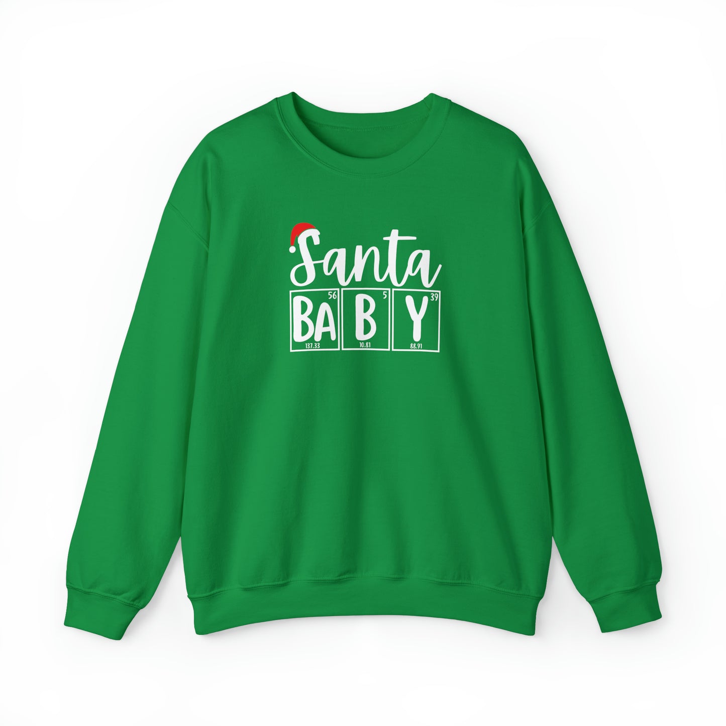 Santa Baby Chemistry Crewneck Sweatshirt, Christmas Holiday Sweater, Periodic Table, Scientist Gift, Science Teacher Gift, Breaking Bad