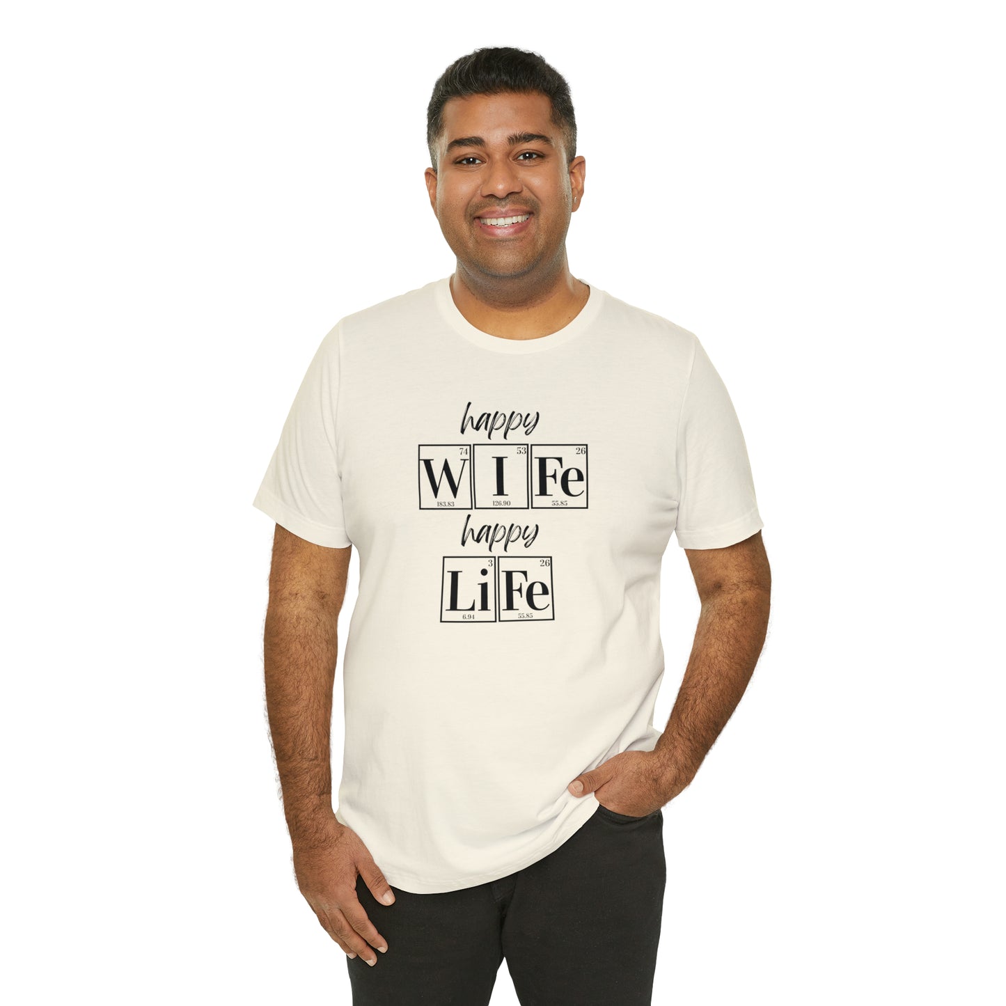 Happy Wife Happy Life Shirt, Marriage Shirt, Marriage shirt, Periodic Table Humor, Science-Themed Tee, Chemistry of Love