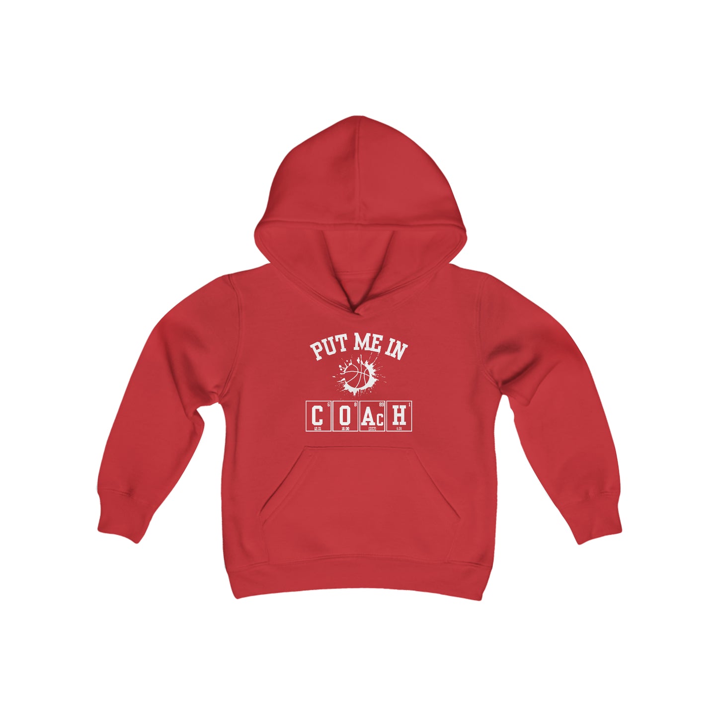 YOUTH - Put Me In Coach Hooded Sweatshirt - Basketball Game Day Hoodie
