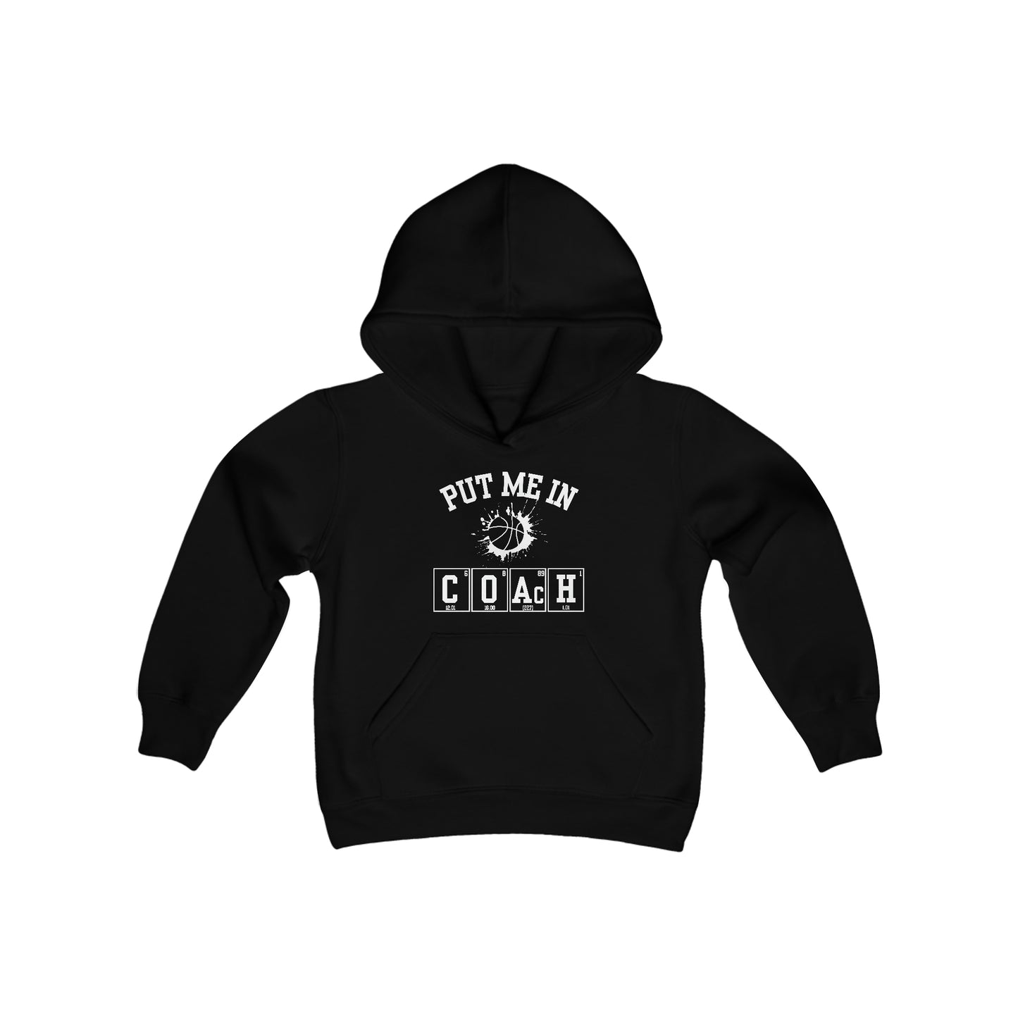 YOUTH - Put Me In Coach Hooded Sweatshirt - Basketball Game Day Hoodie