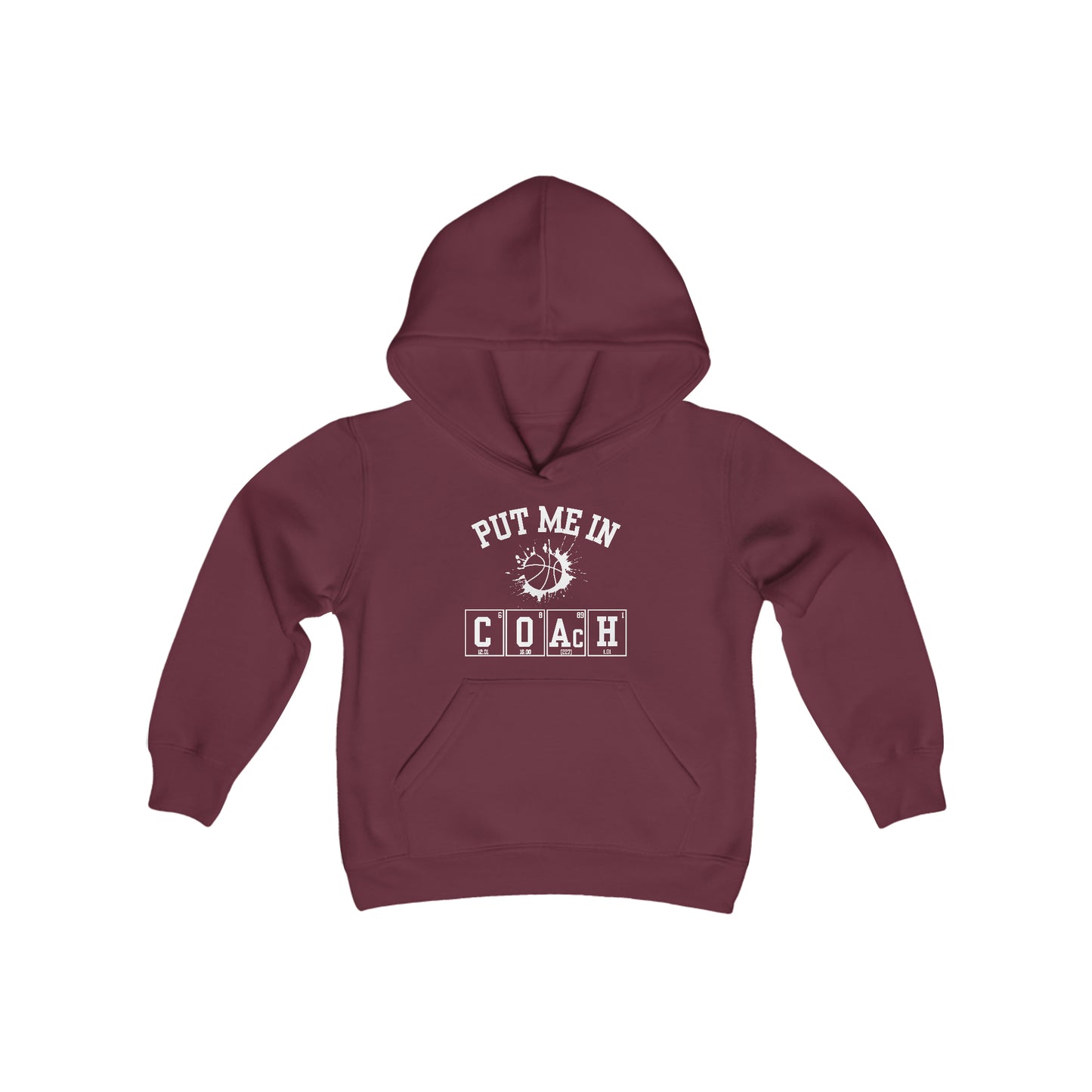 YOUTH - Put Me In Coach Hooded Sweatshirt - Basketball Game Day Hoodie