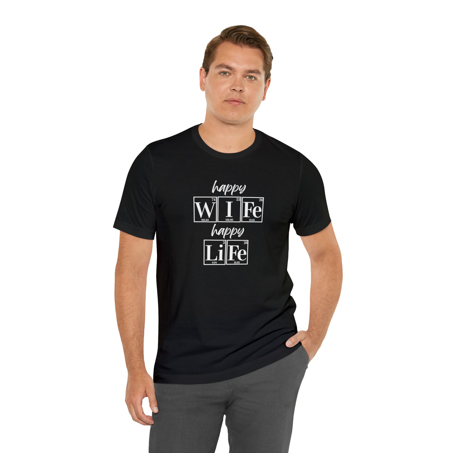 Happy Wife Happy Life Shirt, Marriage Shirt, Marriage shirt, Periodic Table Humor, Science-Themed Tee, Chemistry of Love