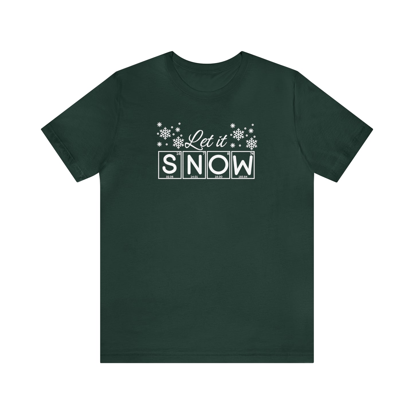 Let it Snow Science Christmas Shirt, Christmas T-Shirt, Holiday T-Shirt, Science Holiday Shirt