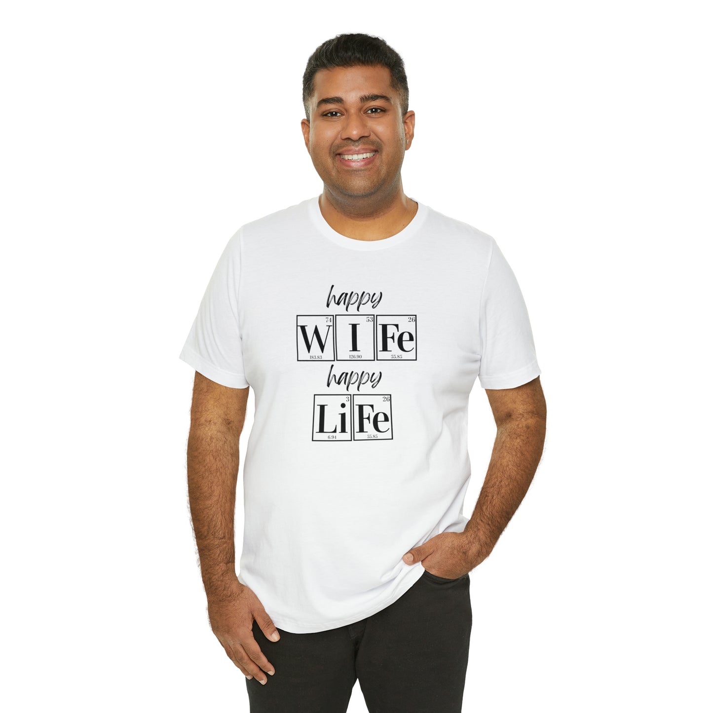 Happy Wife Happy Life Shirt, Marriage Shirt, Marriage shirt, Periodic Table Humor, Science-Themed Tee, Chemistry of Love