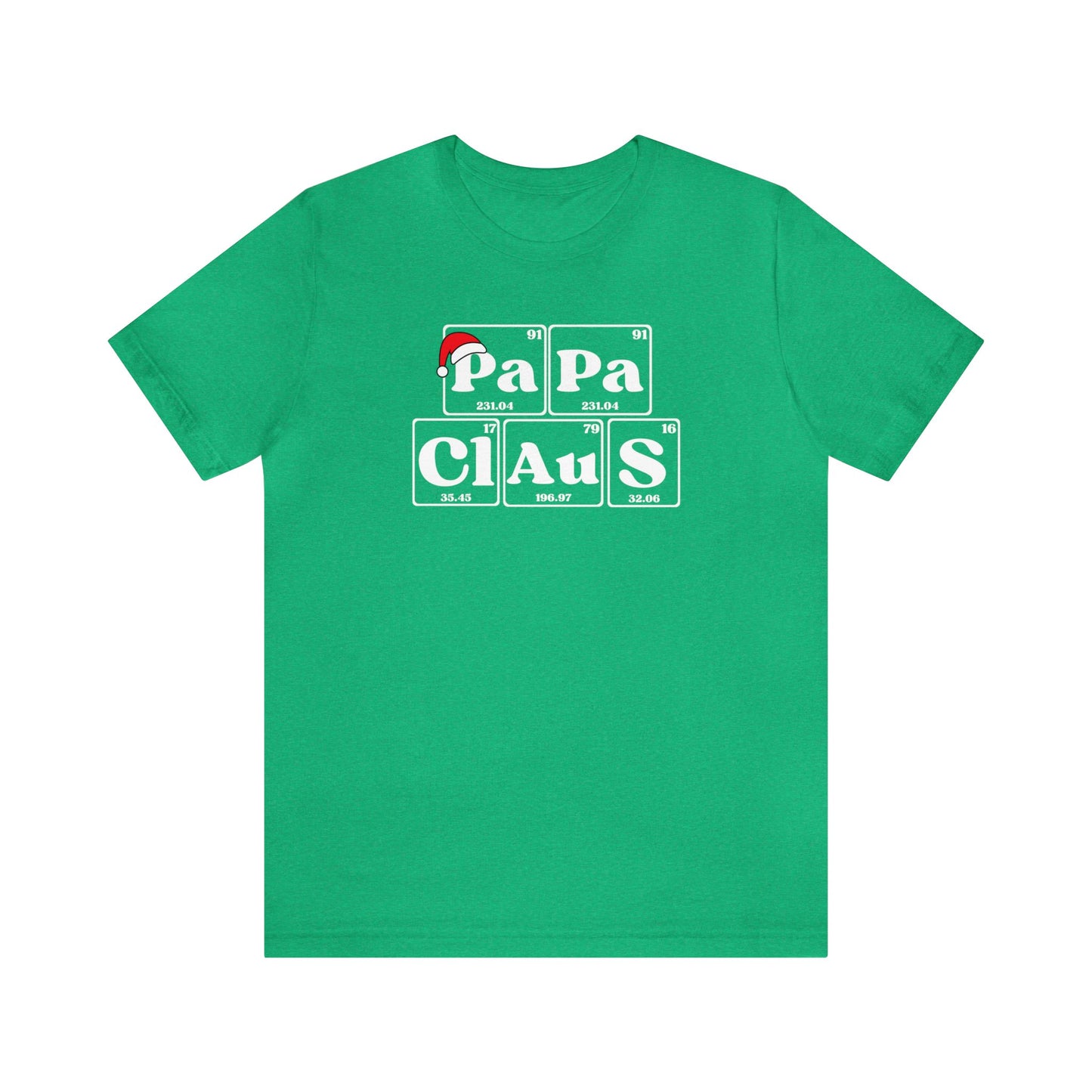 PaPa Claus Christmas Shirt, Periodic Table Gift, Christmas Chemistry Tee, Breaking Bad, Holiday T-Shirt, Science Teacher or Scientist Gift