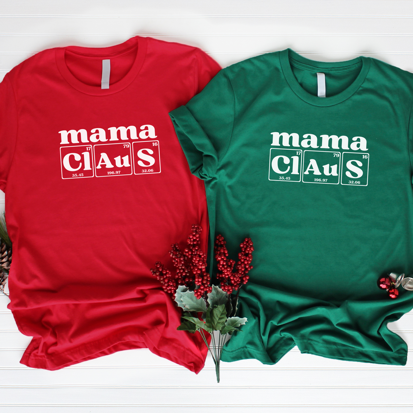 Mama Claus Christmas Shirt, Christmas T-Shirt, Holiday T-Shirt, Science Holiday Shirt