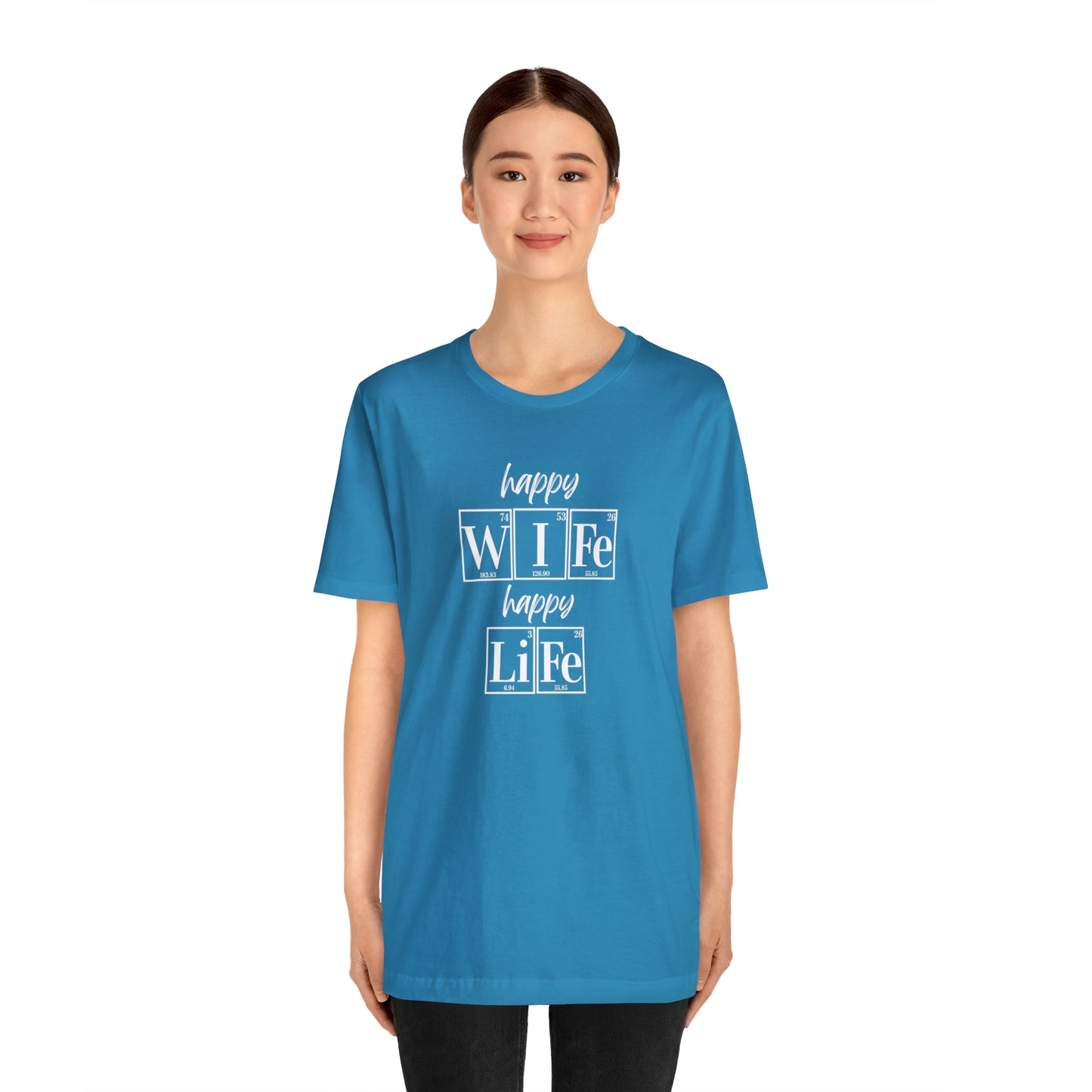 Happy Wife Happy Life Shirt, Marriage Shirt, Marriage shirt, Periodic Table Humor, Science-Themed Tee, Chemistry of Love
