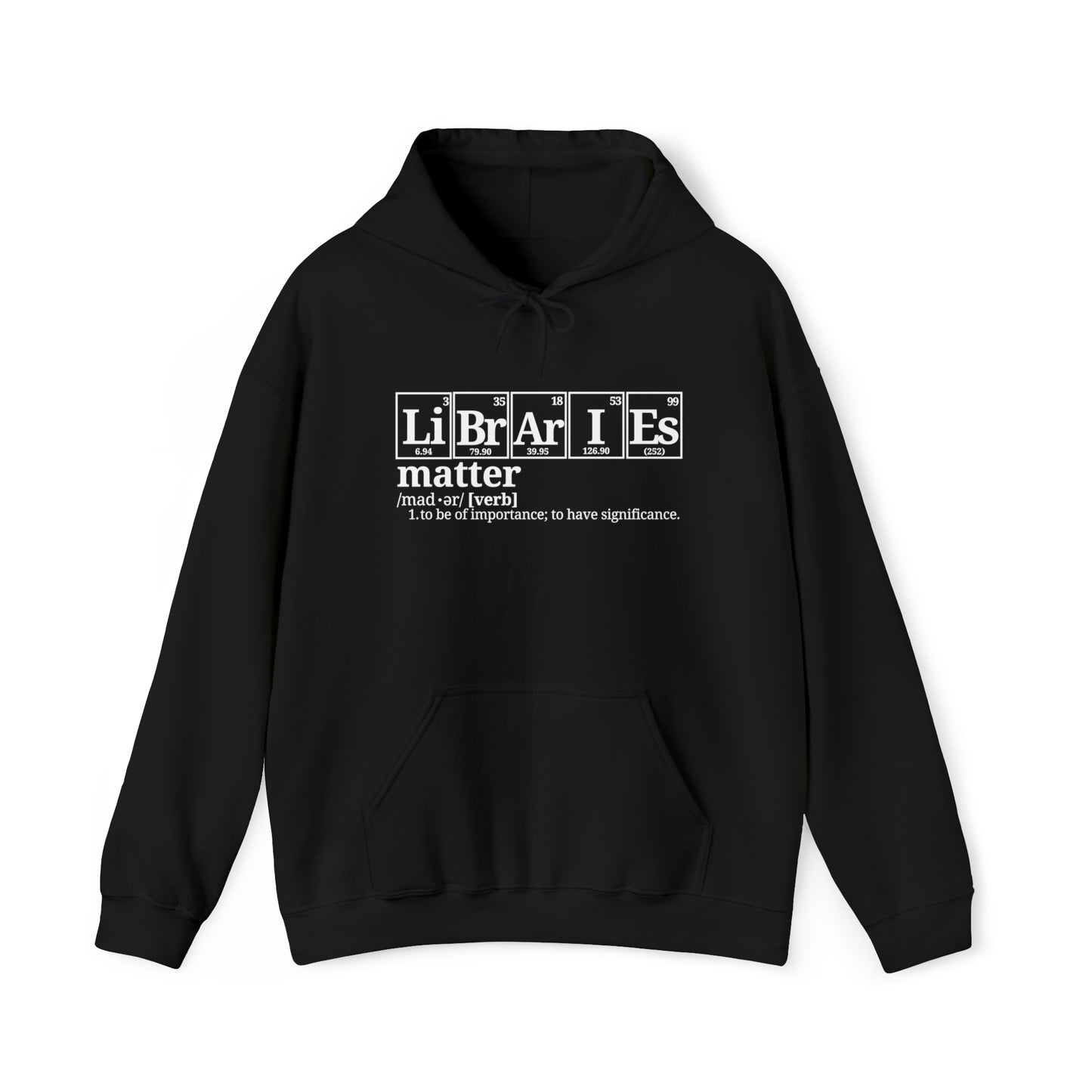 Libraries Matter Hooded Sweatshirt, Libraries Matter Hoodie, Librarian Hoodie, Librarian Sweatshirt