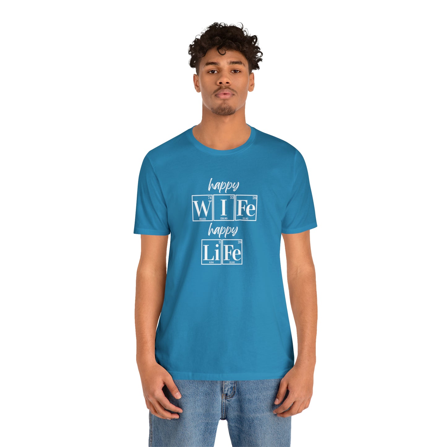 Happy Wife Happy Life Shirt, Marriage Shirt, Marriage shirt, Periodic Table Humor, Science-Themed Tee, Chemistry of Love