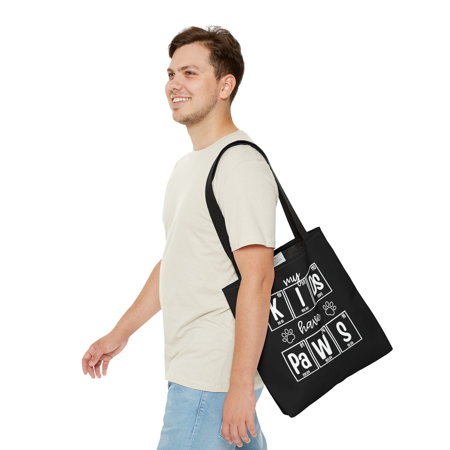 My Kids Have Paws Tote Bag, Dog Mom Tote Bag, Cat Mom Tote Bag, Pet Parent Tote Bag, Scientist Gift