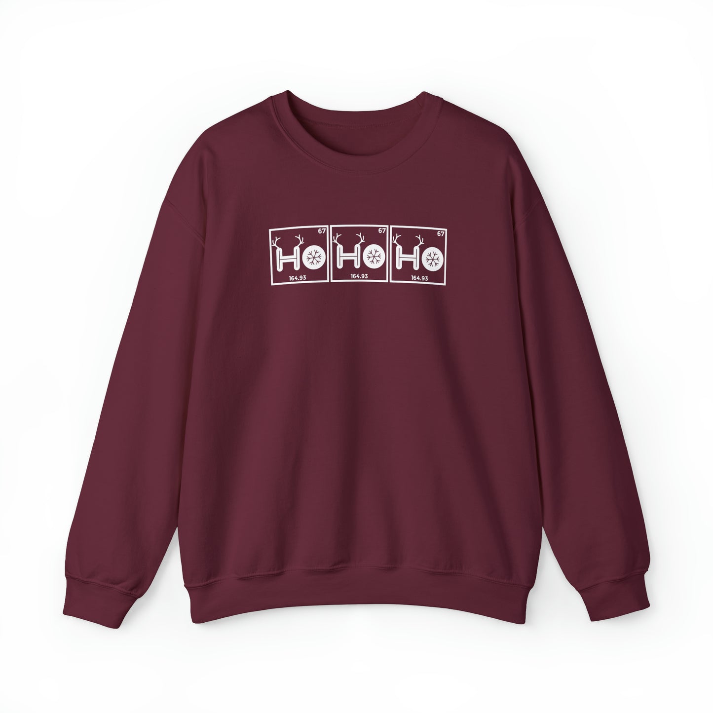 Ho Ho Ho Chemistry Crewneck Sweatshirt, Christmas Holiday Sweater, Periodic Table, Scientist Gift, Science Teacher Gift, Breaking Bad