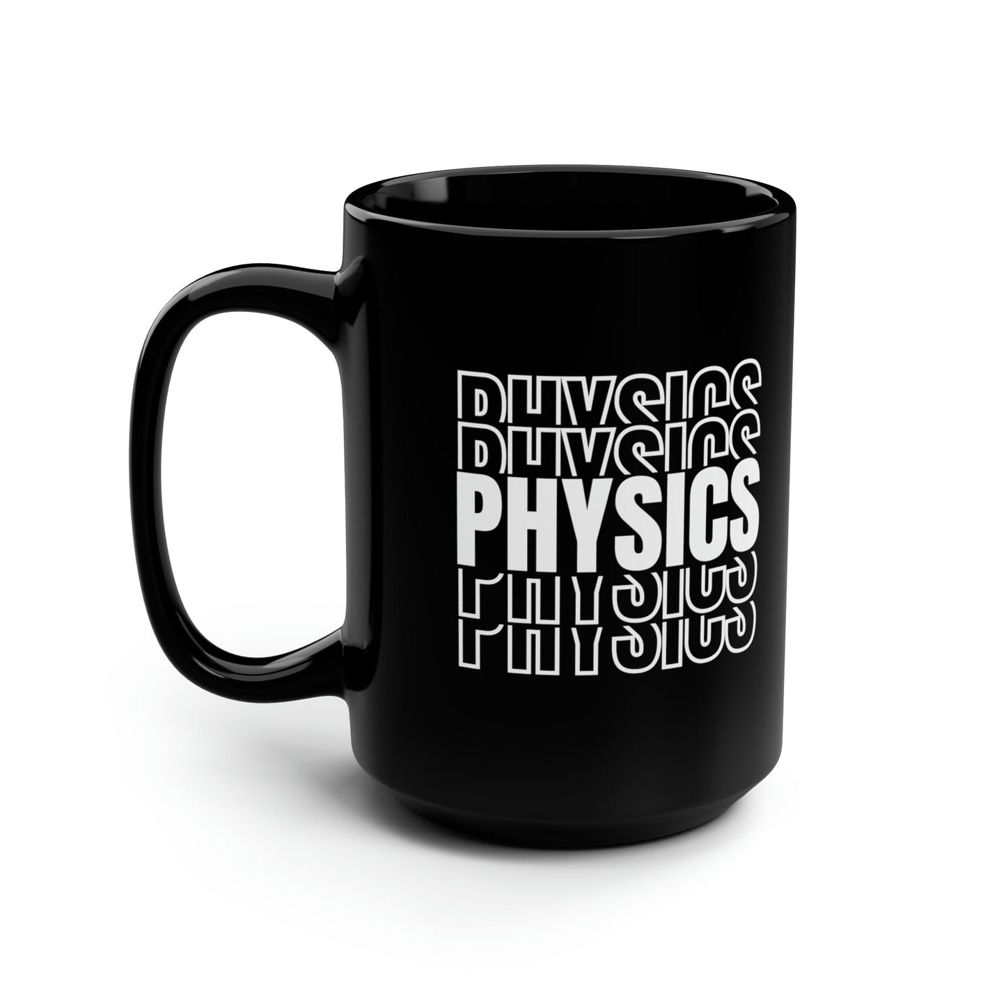 15oz - Physics Science Mug - Black