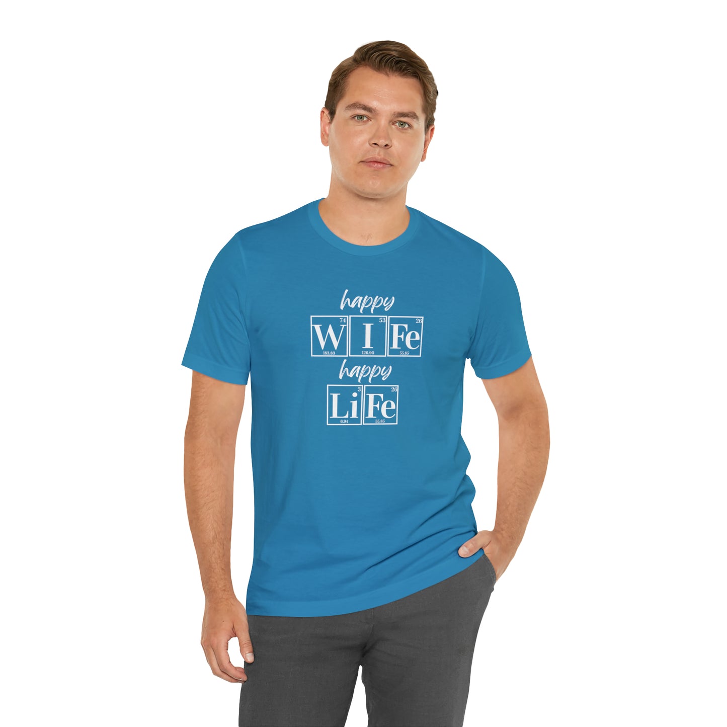 Happy Wife Happy Life Shirt, Marriage Shirt, Marriage shirt, Periodic Table Humor, Science-Themed Tee, Chemistry of Love