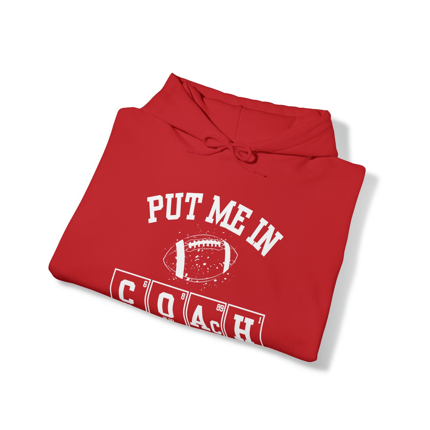 ADULT - Put Me in Coach Hooded Sweatshirt - Football Game Day Science Hoodie