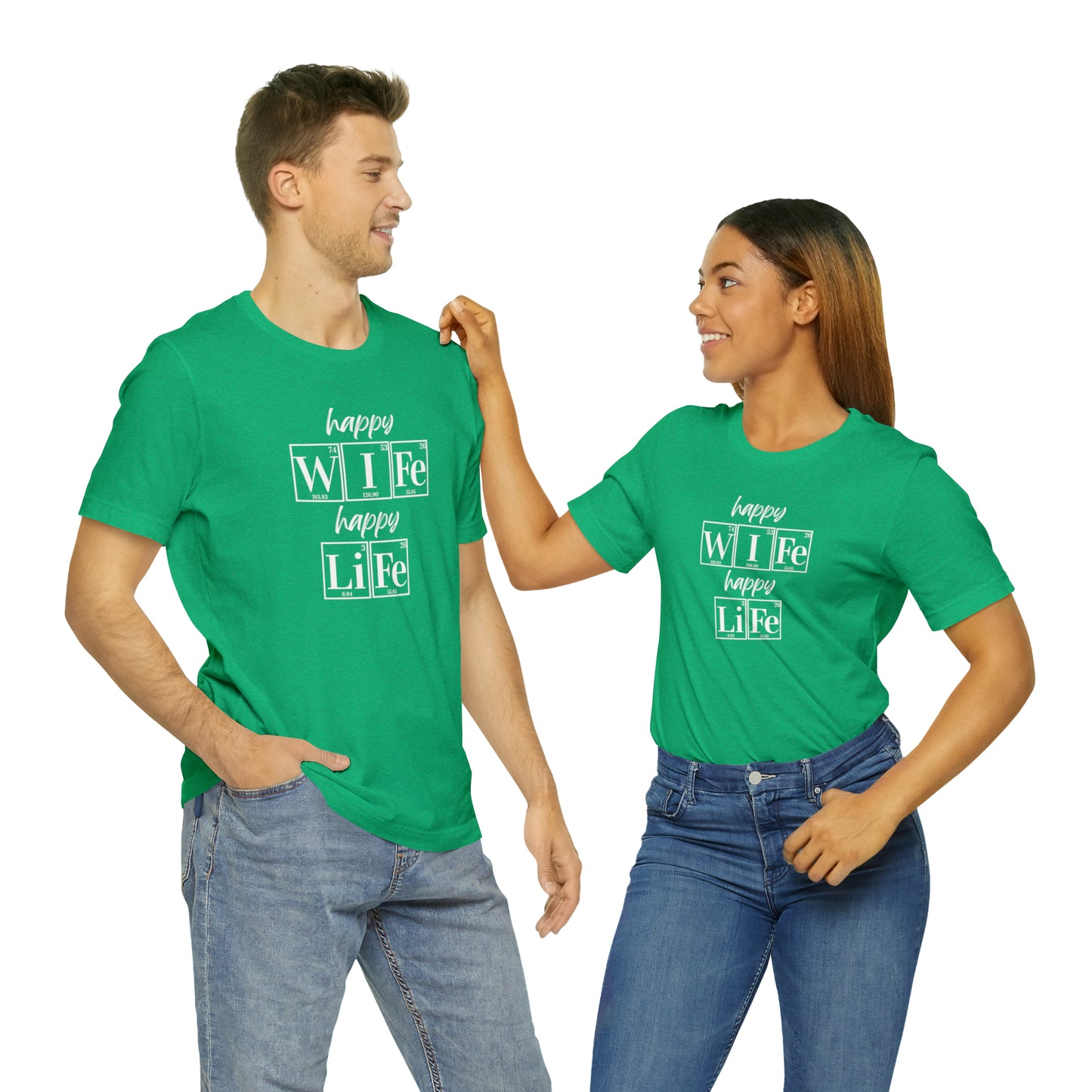 Happy Wife Happy Life Shirt, Marriage Shirt, Marriage shirt, Periodic Table Humor, Science-Themed Tee, Chemistry of Love