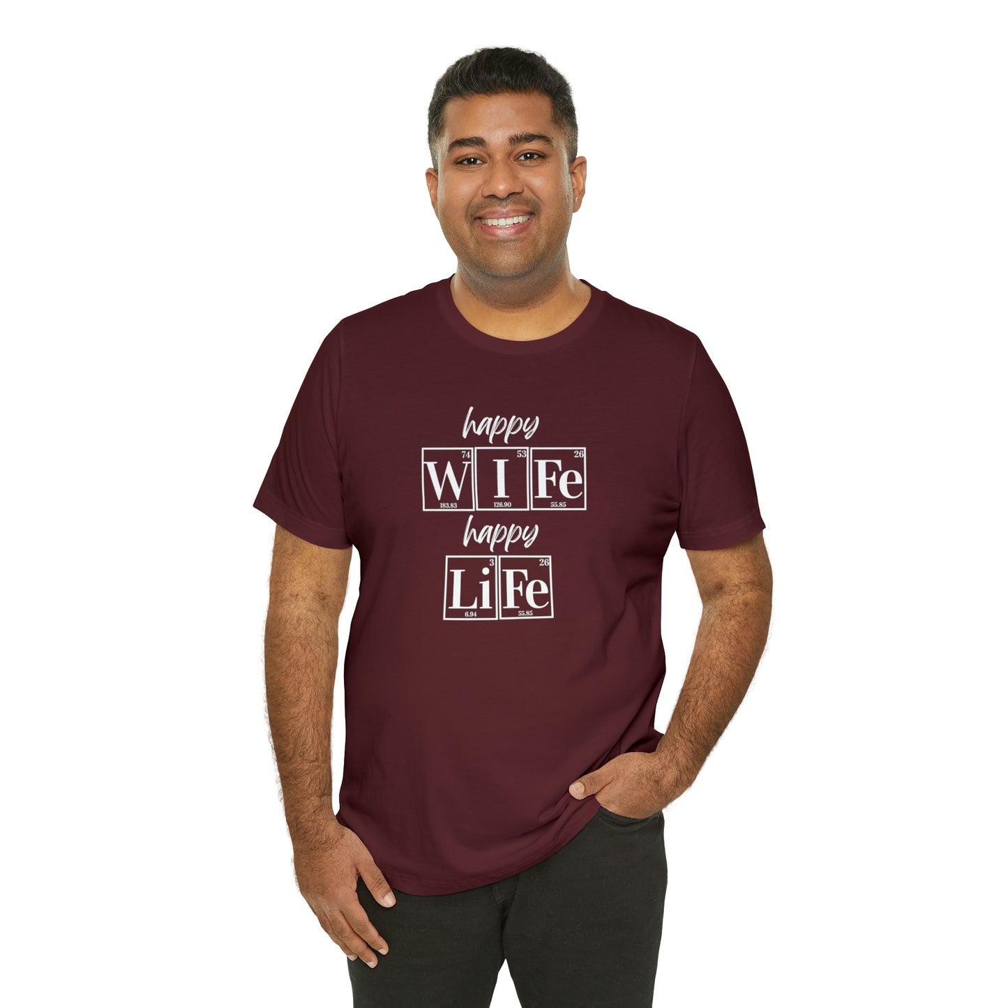 Happy Wife Happy Life Shirt, Marriage Shirt, Marriage shirt, Periodic Table Humor, Science-Themed Tee, Chemistry of Love